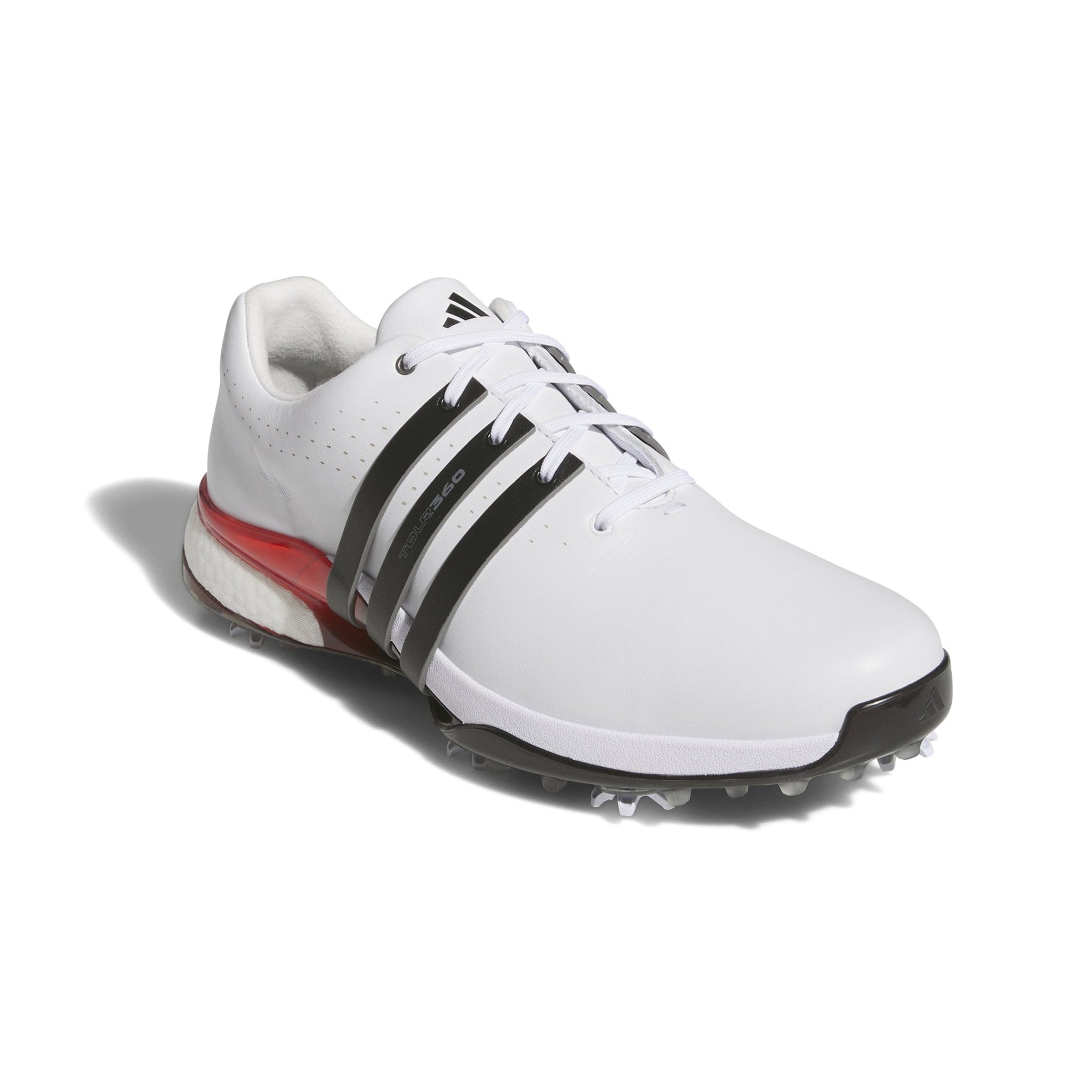 adidas Tour360 24 Golf Shoes White/Black/Lucid Red