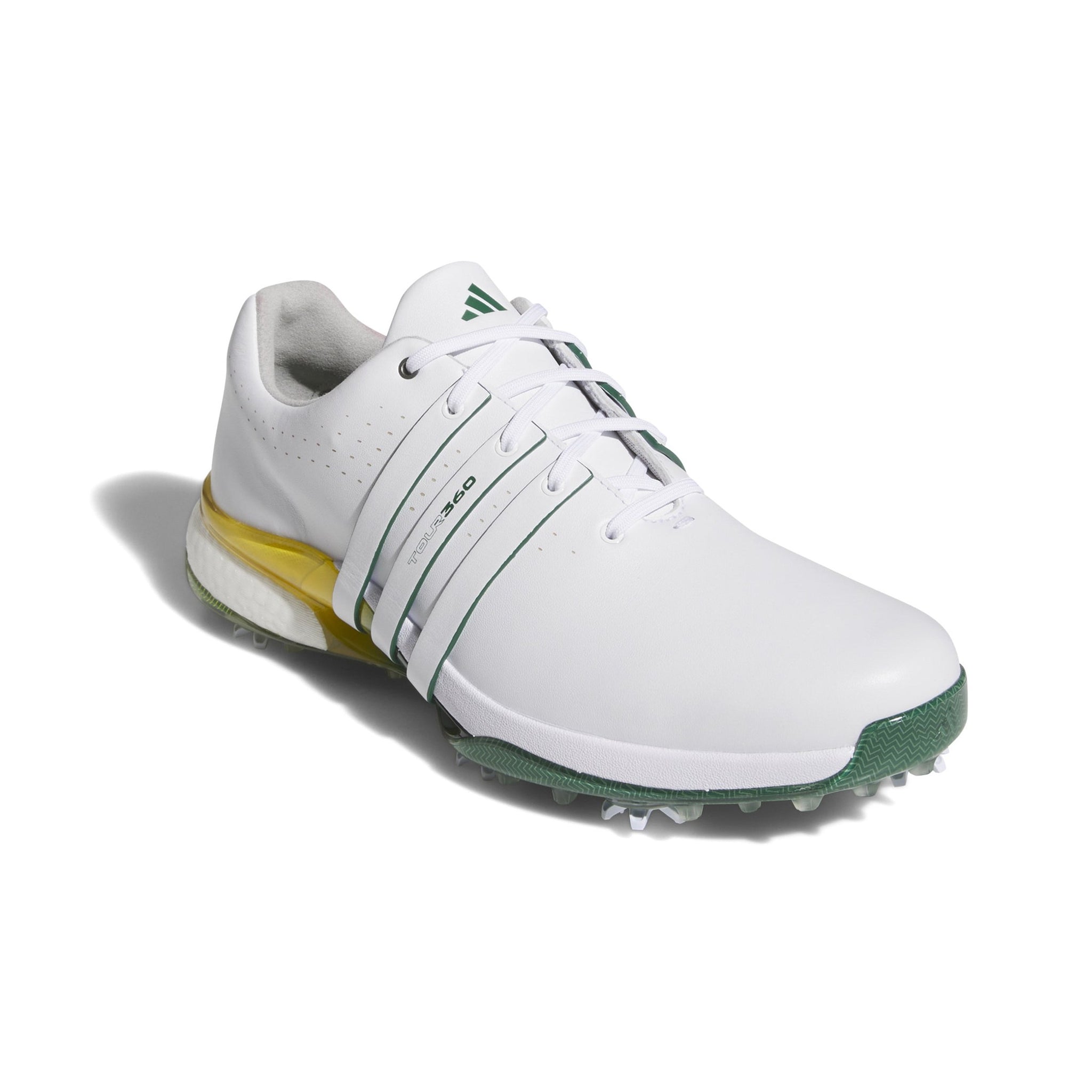 adidas Tour360 24 Golf Shoes White/Green/Yellow