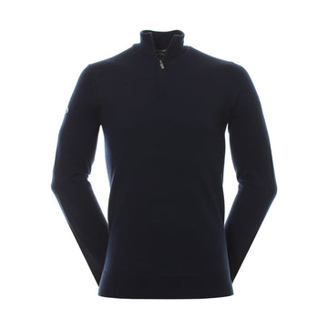 Callaway Golf Ribbed Merino 1/4 Zip Sweater Night Sky 401