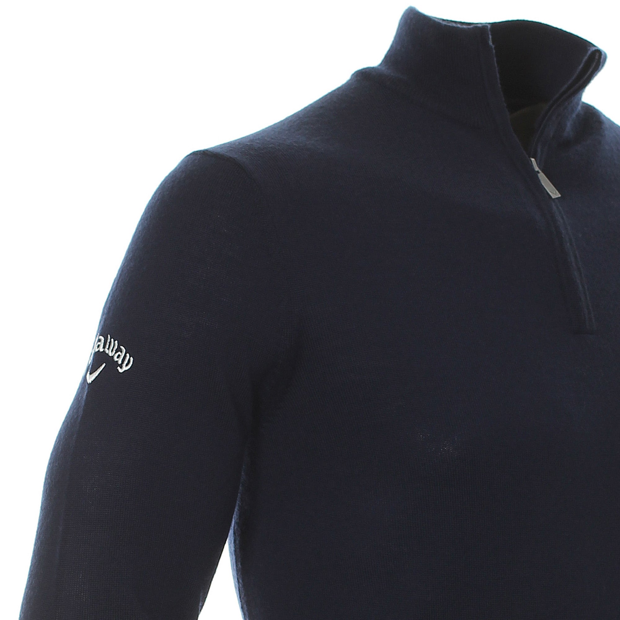 Callaway Golf Ribbed Merino 1/4 Zip Sweater Night Sky 401