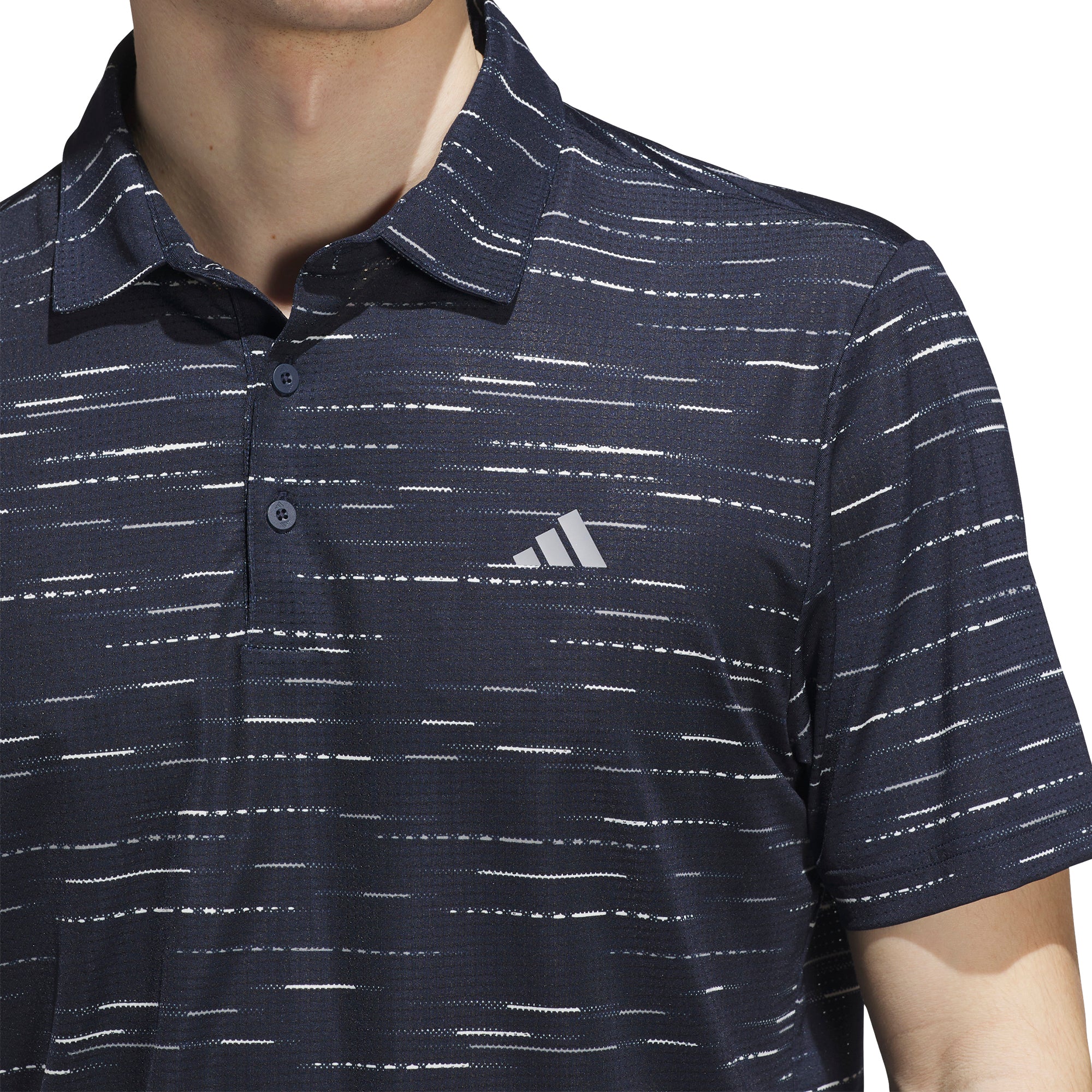 adidas Golf Ultimate365 Mesh Stripe Print Shirt