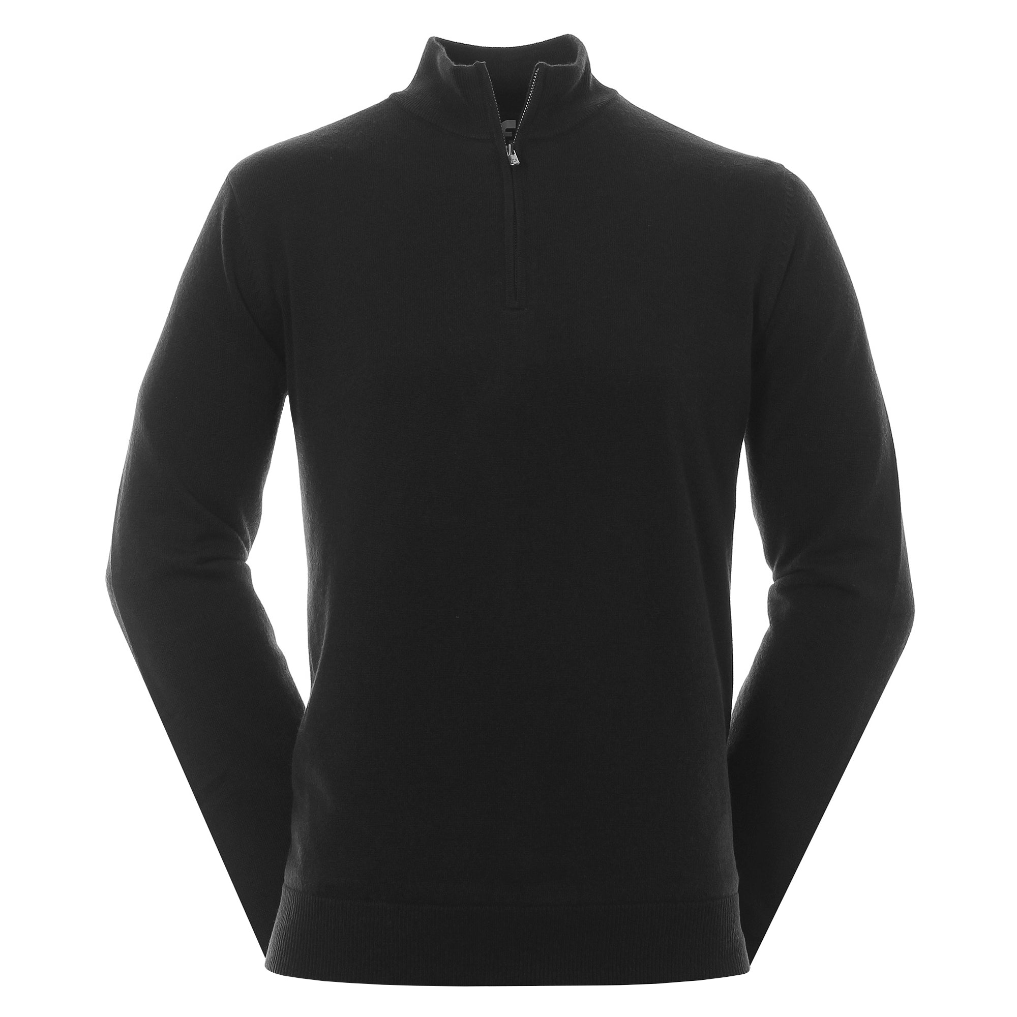 FootJoy Wool Blend Lined 1 2 Zip Sweater 90207 Black | Function18