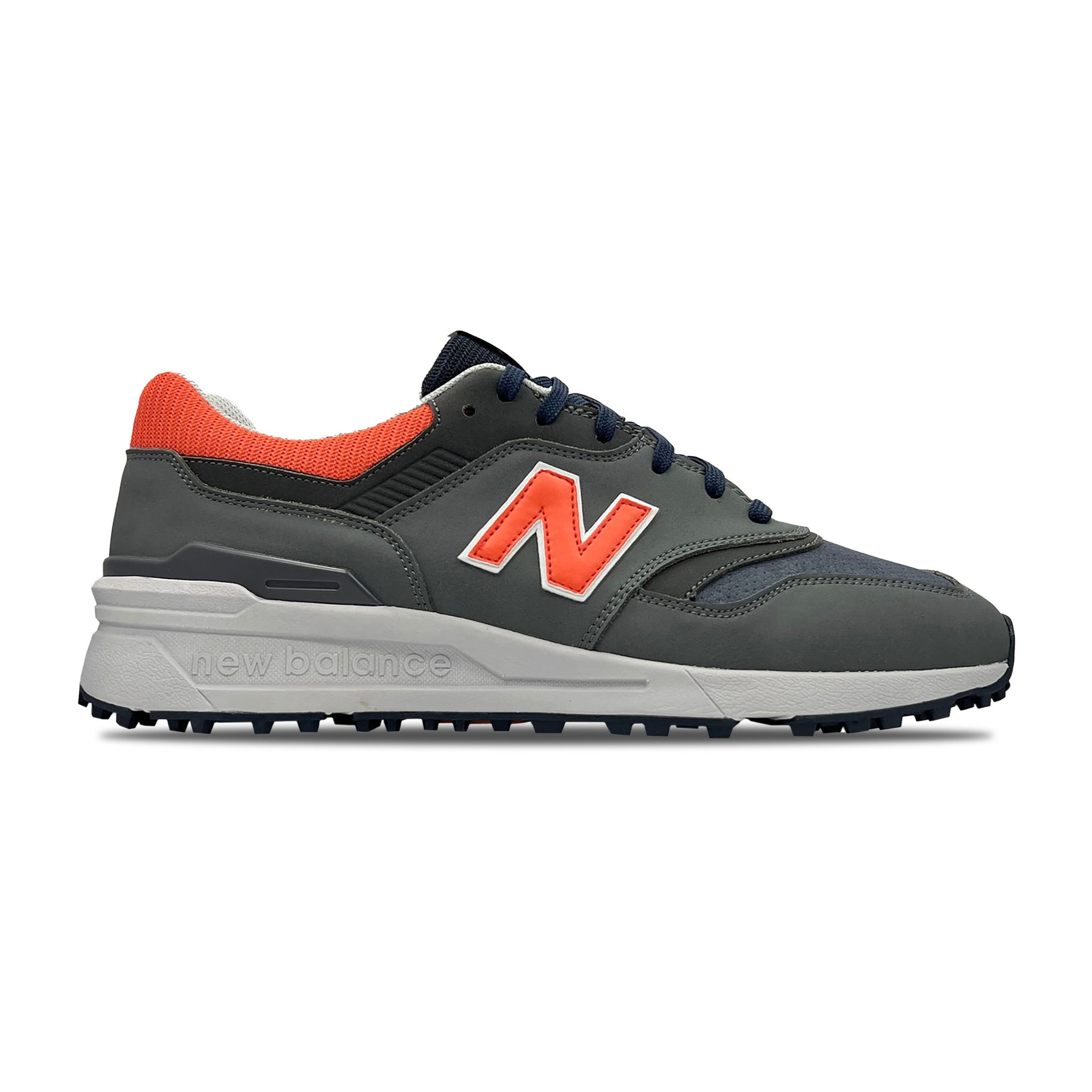 New balance grey orange online