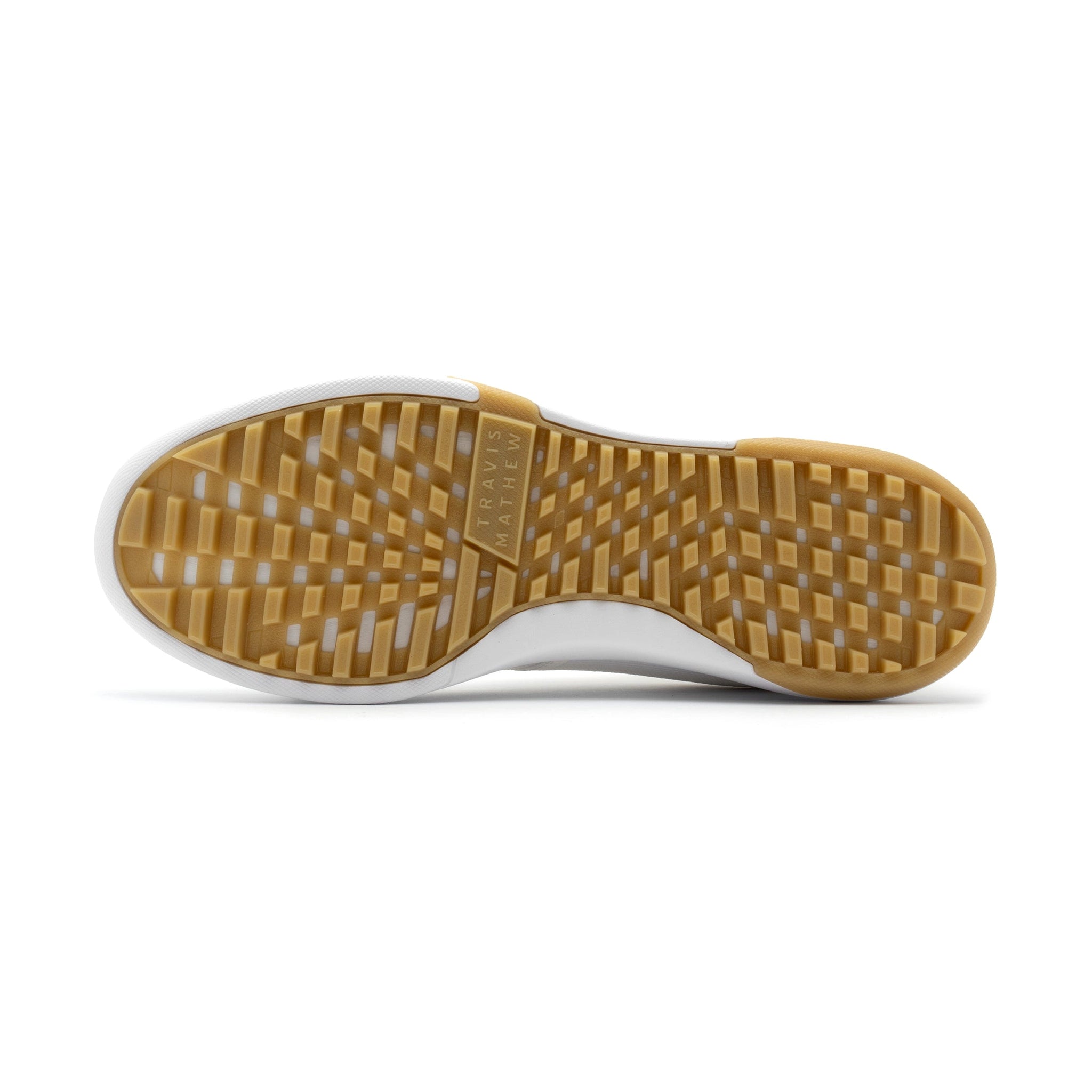 TravisMathew The Daily Pro Hybrid Golf Shoes White/Gum 