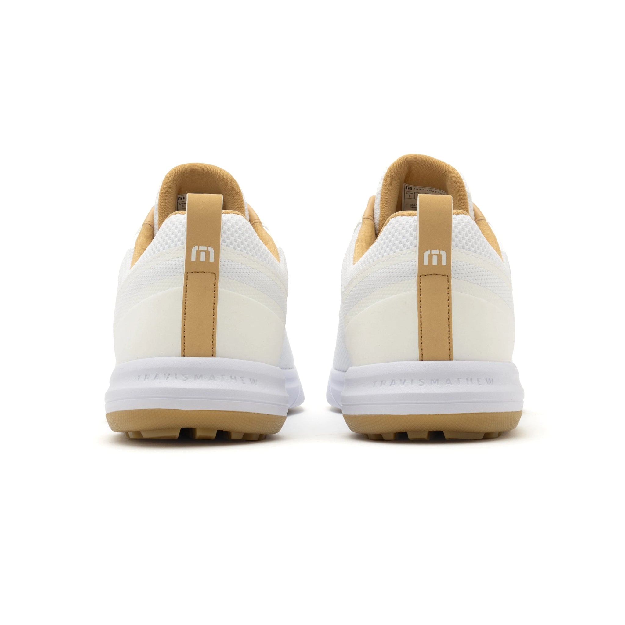 TravisMathew The Daily Pro Hybrid Golf Shoes White/Gum 
