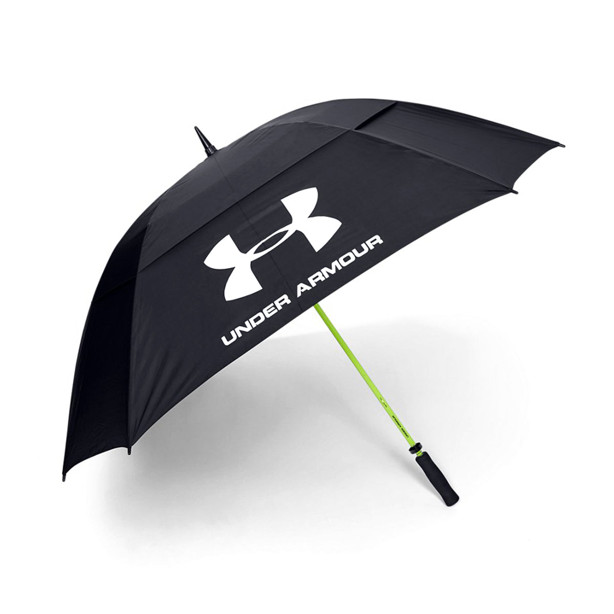 Under Armour Golf Double Canopy Umbrella Black/Hi-Vis/White 001