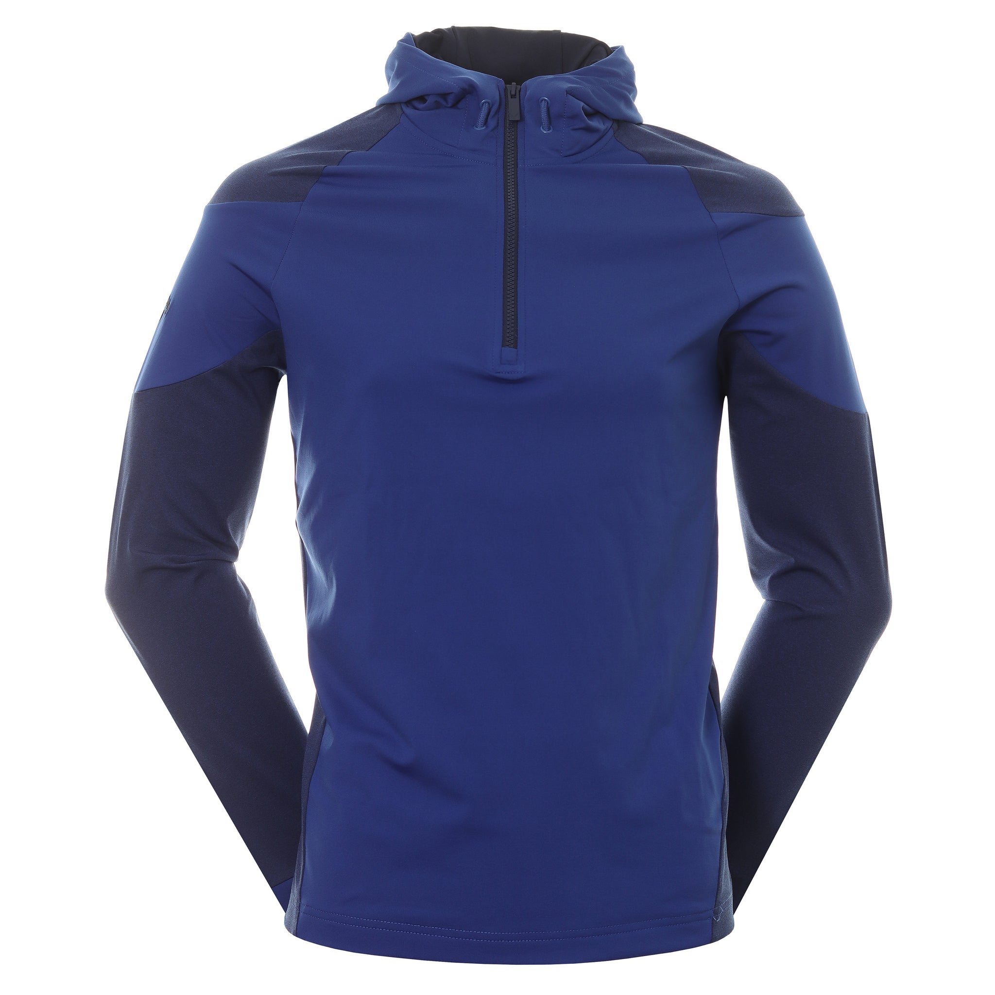 Callaway Golf Mixed Media 1/4 Zip Hoodie CGKFC056 Mazarine Blue 434