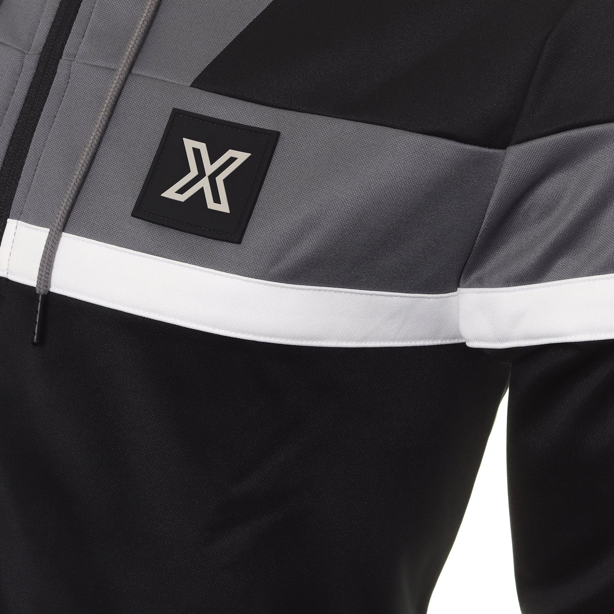 Callaway Golf XSeries Blocked Full Zip Hoodie CGJSD034 Caviar 002