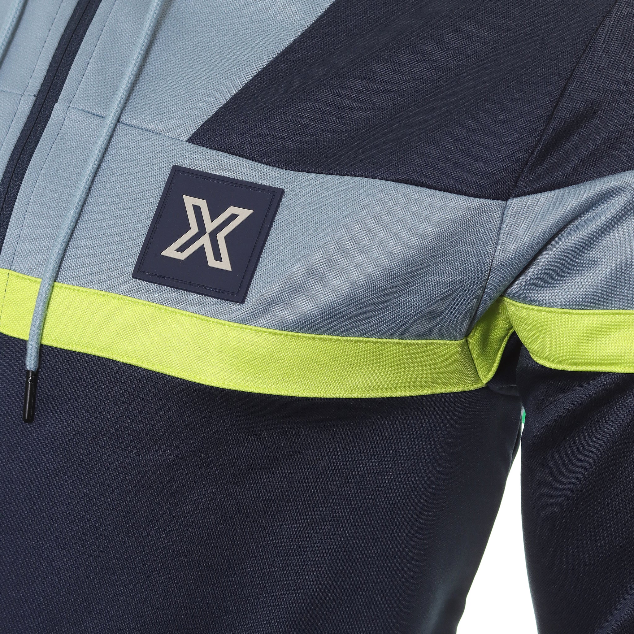 Callaway Golf XSeries Blocked Full Zip Hoodie CGJSD034 Navy Blazer 972