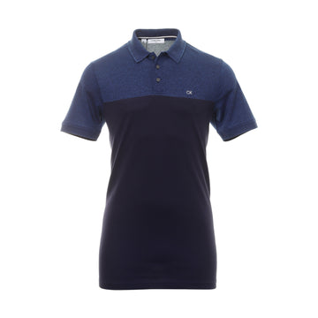 Calvin Klein Golf Colour Block Shirt Cobalt Marl/Navy