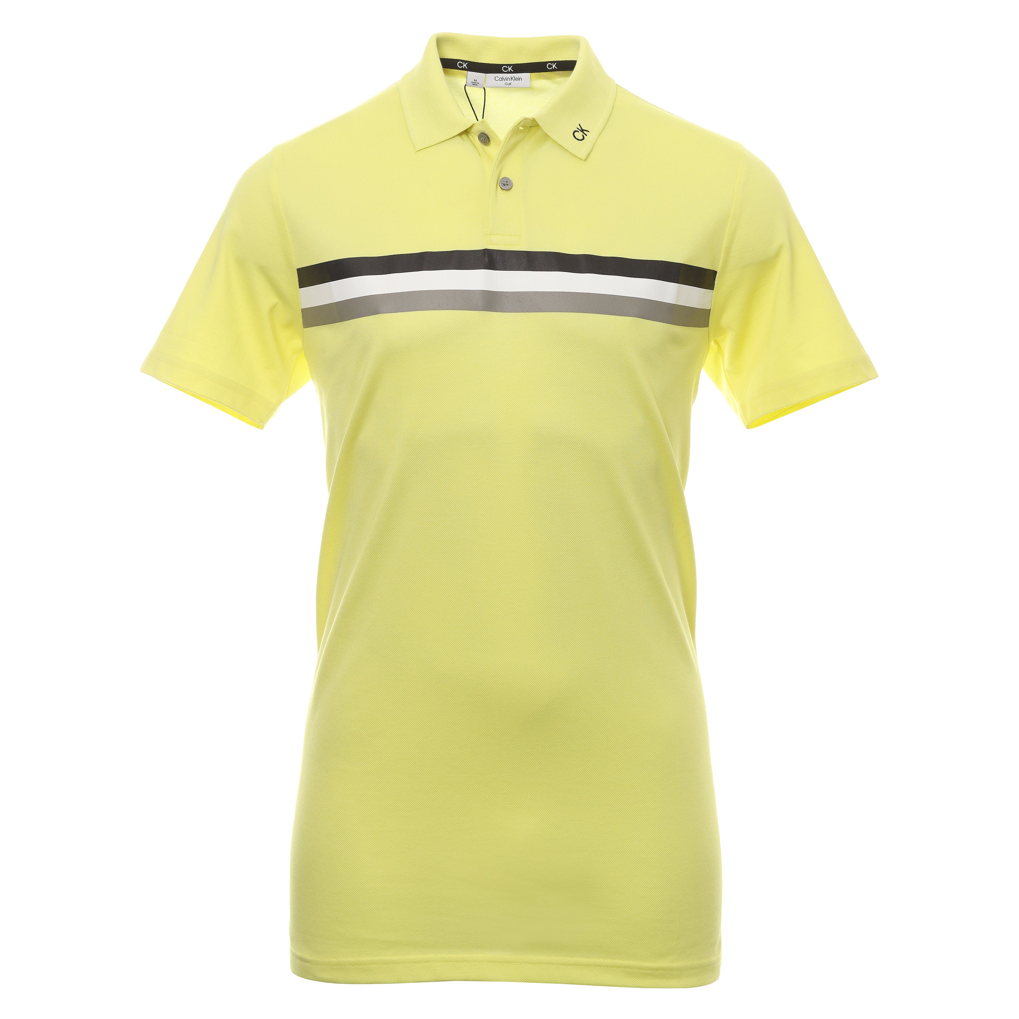 Calvin Klein Golf Parker Shirt CKMS23752 Acid Yellow Function18