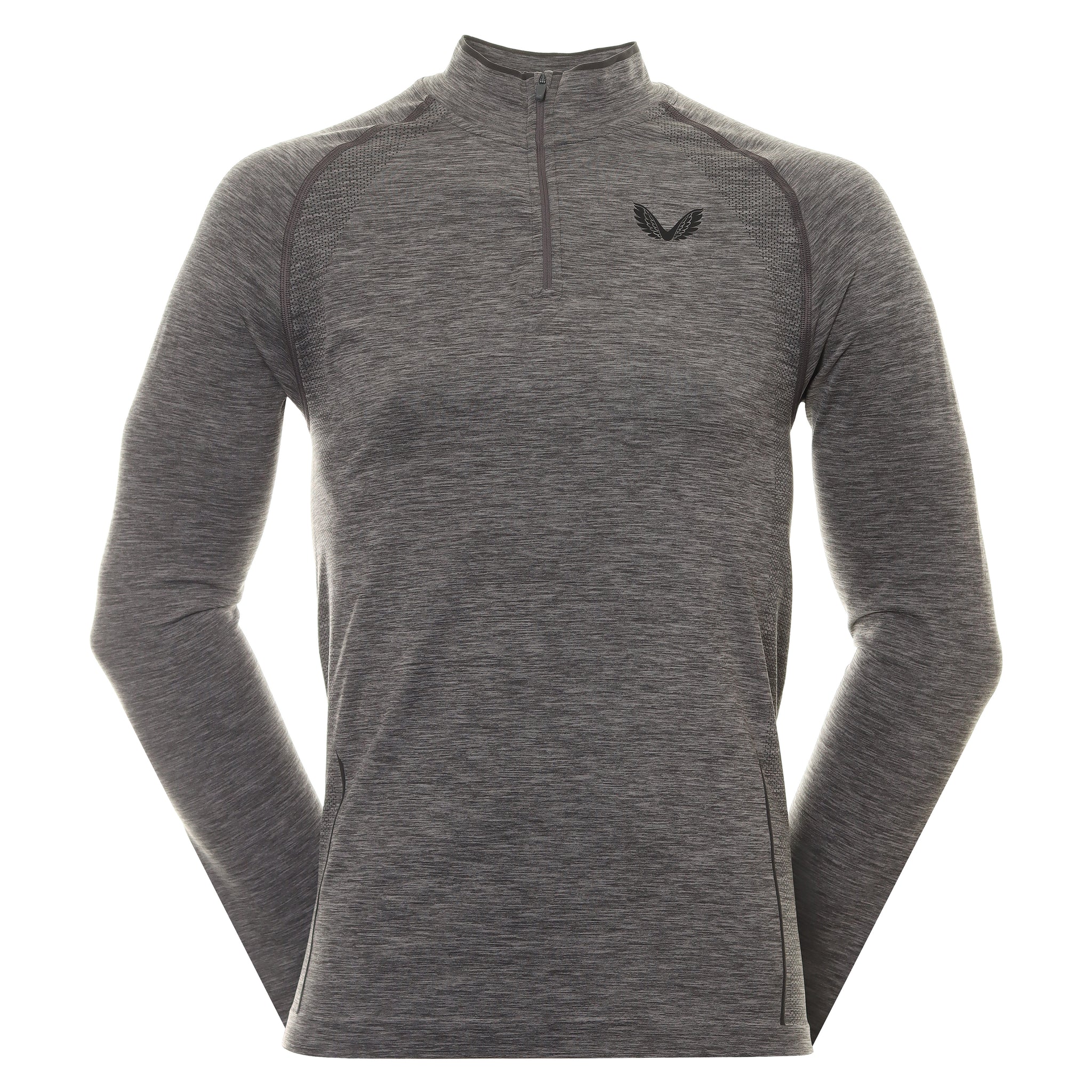 Castore Golf Seamless Mock 1/4 Zip Charcoal