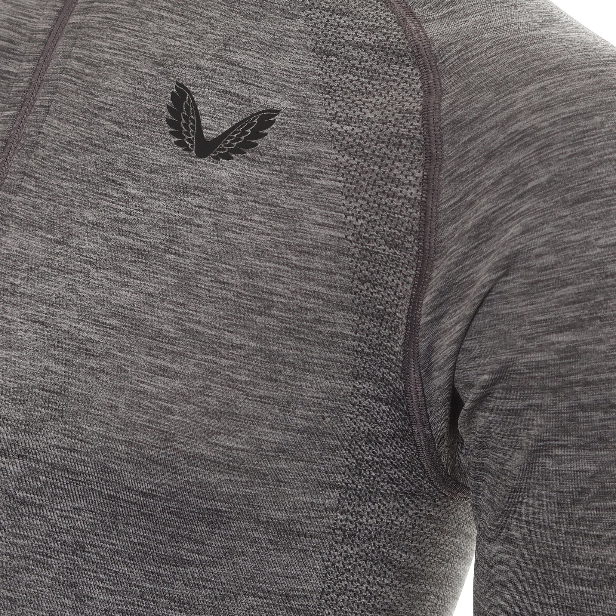 Castore Golf Seamless Mock 1/4 Zip Charcoal