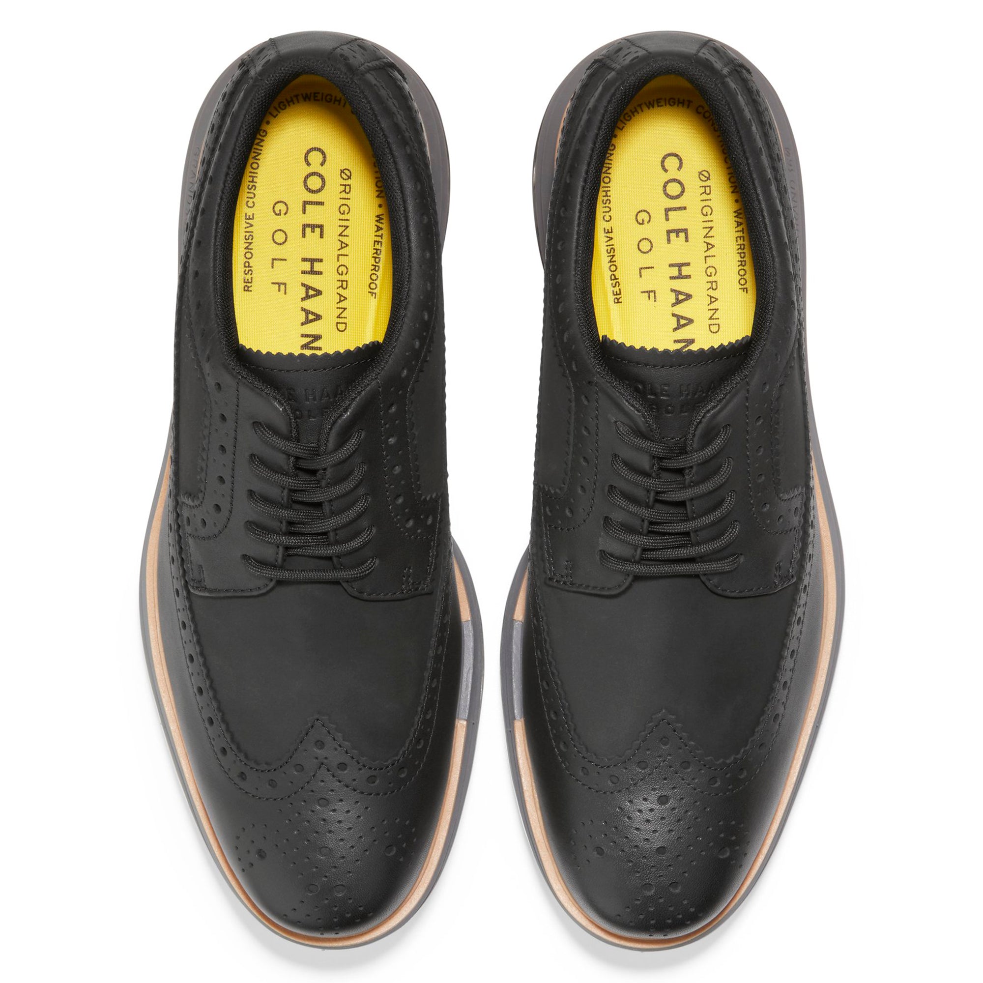 Cole Haan OriginalGrand Tour Golf Shoes C36154 Black Natural Quiet