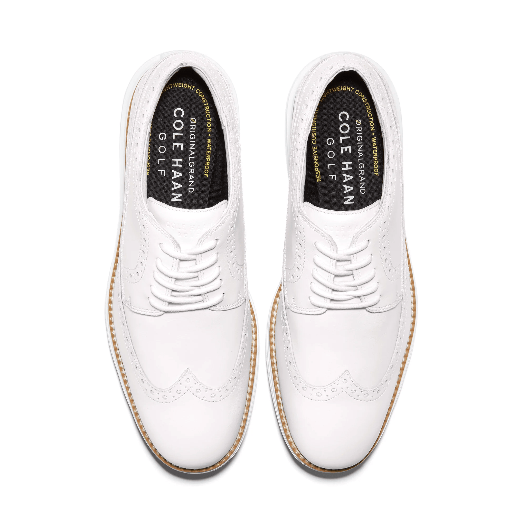 Cole Haan OriginalGrand Wing Ox Golf Shoes Optic White/Natural