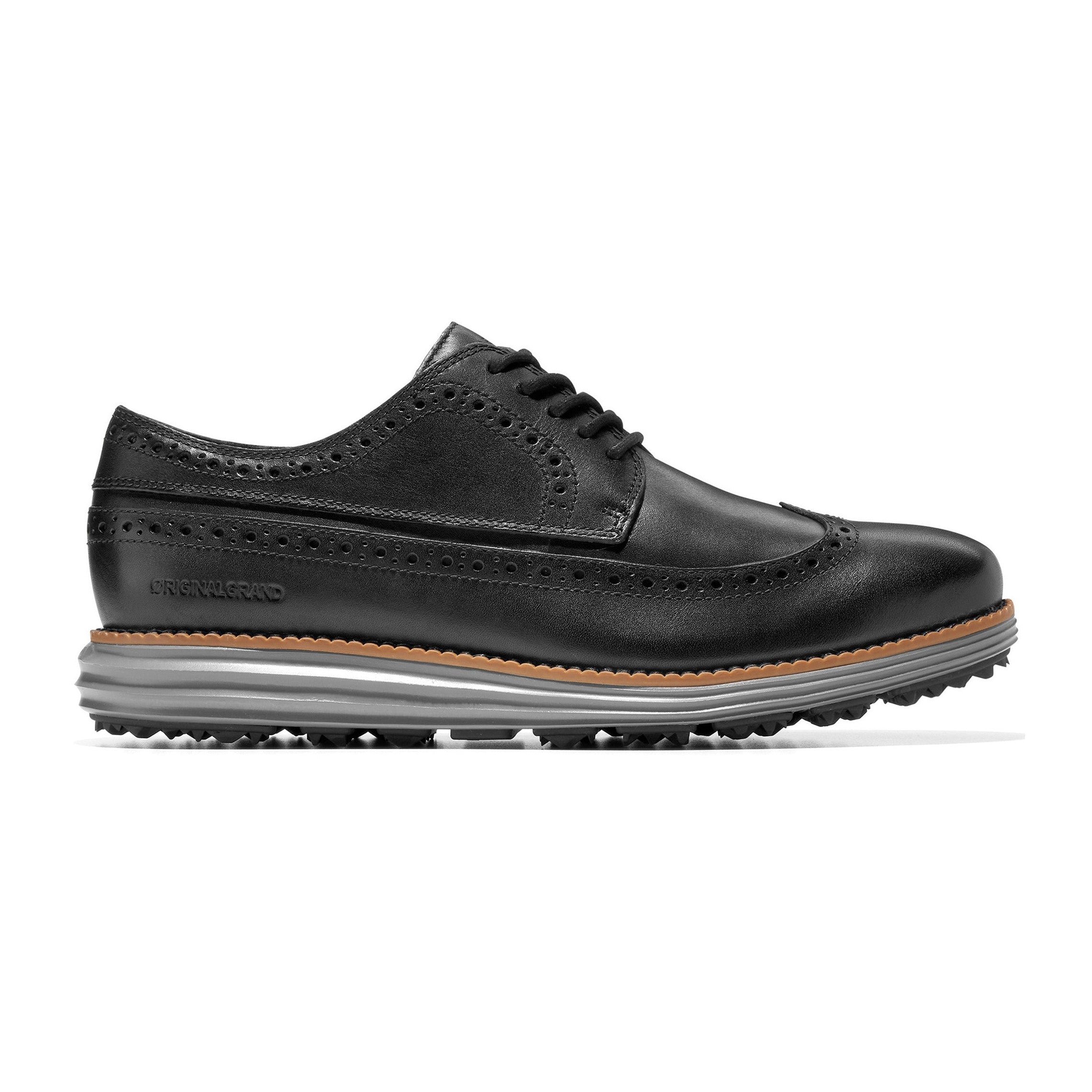 Cole Haan OriginalGrand Wing Ox Golf Shoes - Black/Quiet Shade