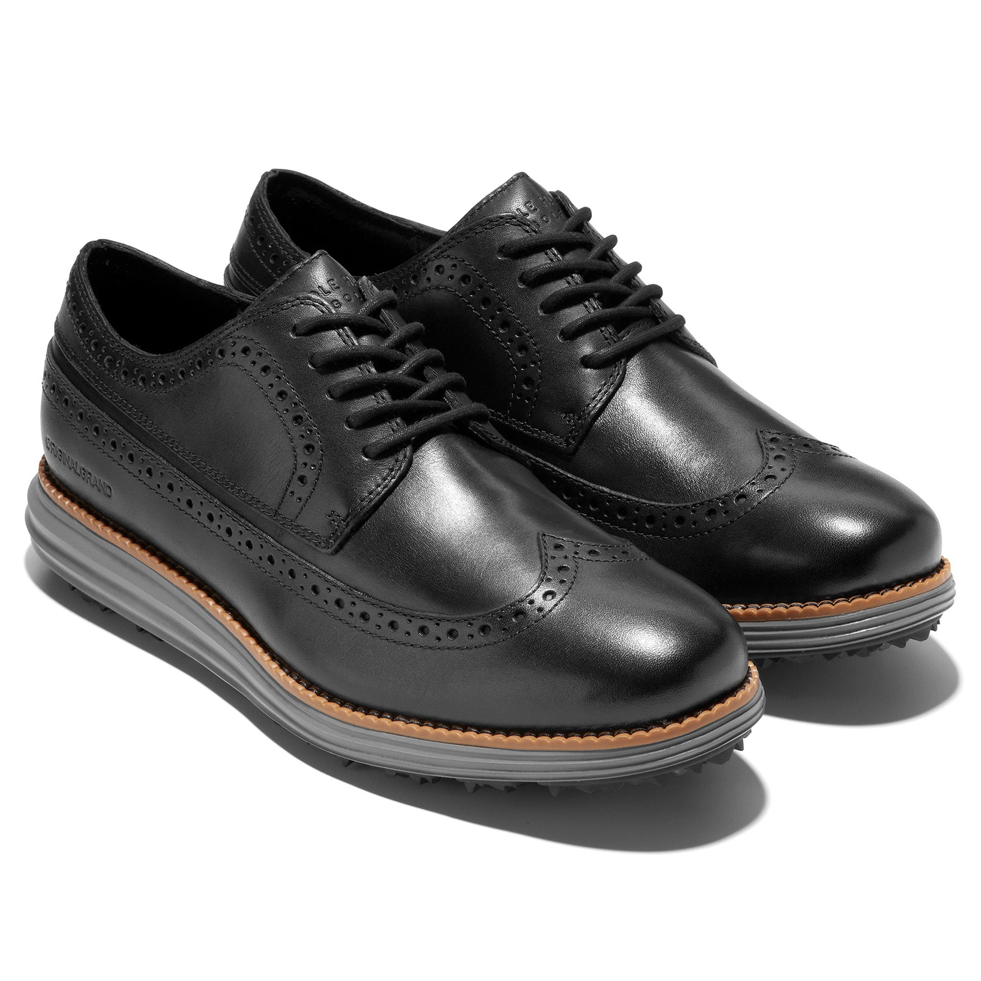 Cole Haan OriginalGrand Wing Ox Golf Shoes C37231 Black Quiet Shade ...