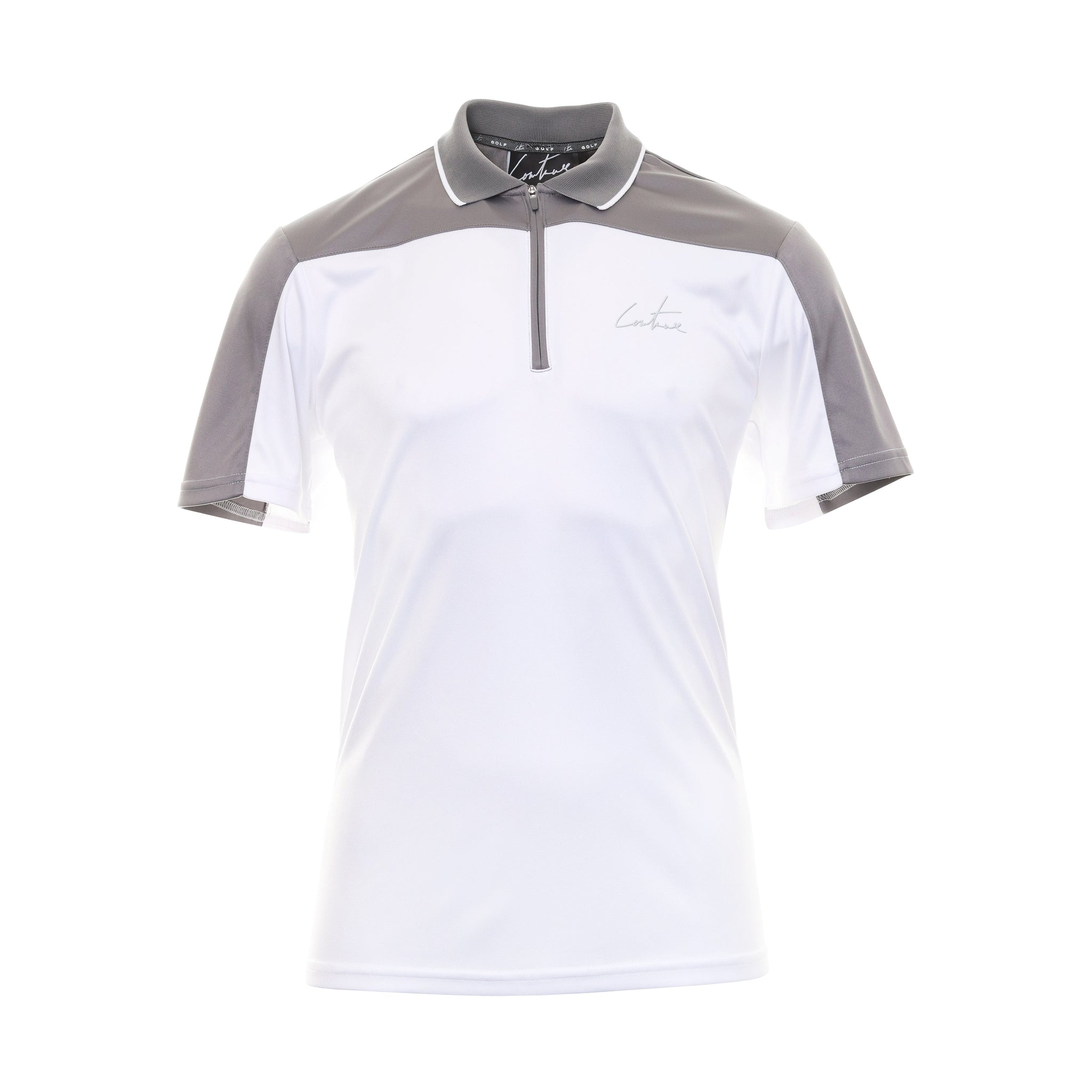 Couture Club Golf Panelled 1/4 Shirt