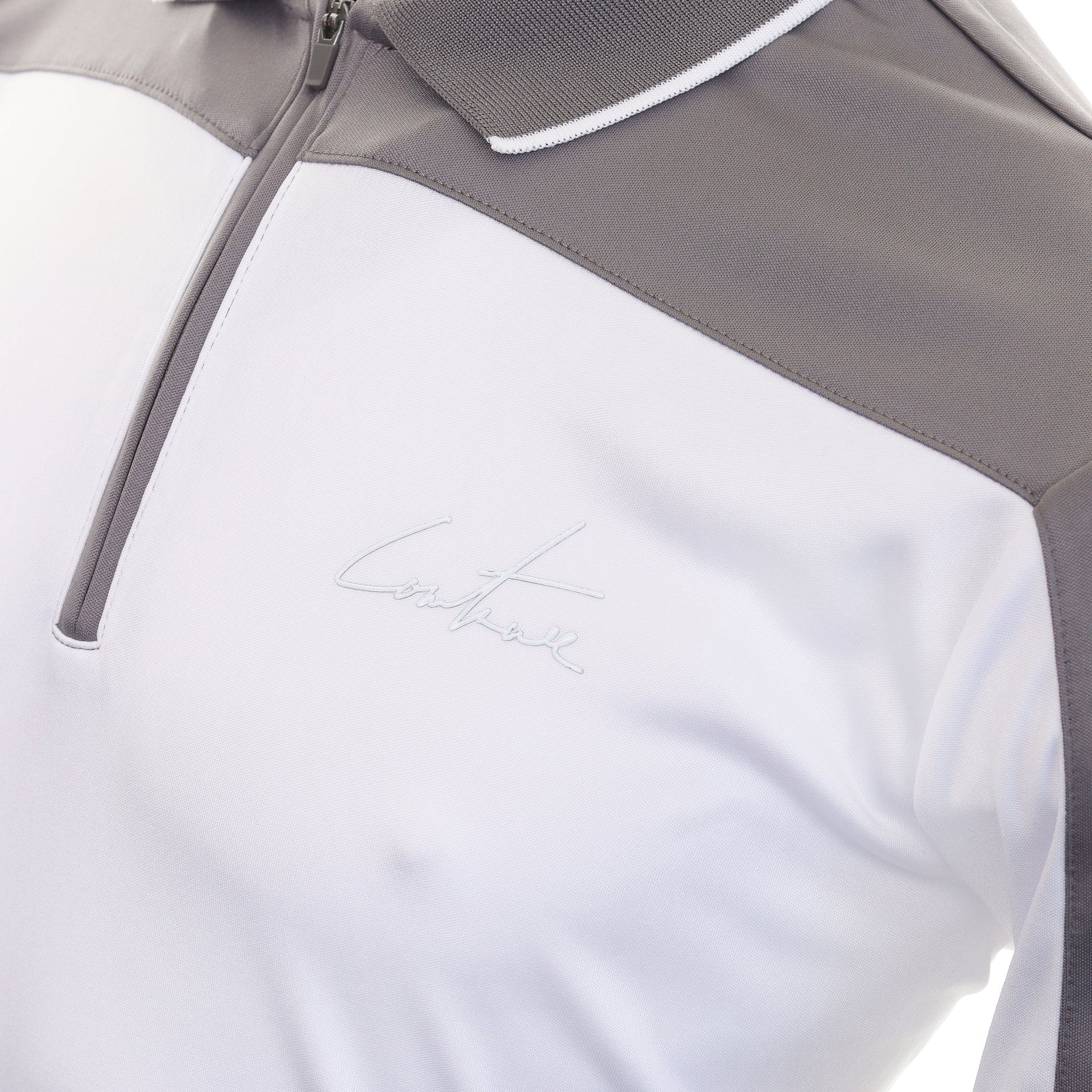 Couture Club Golf Panelled 1/4 Shirt