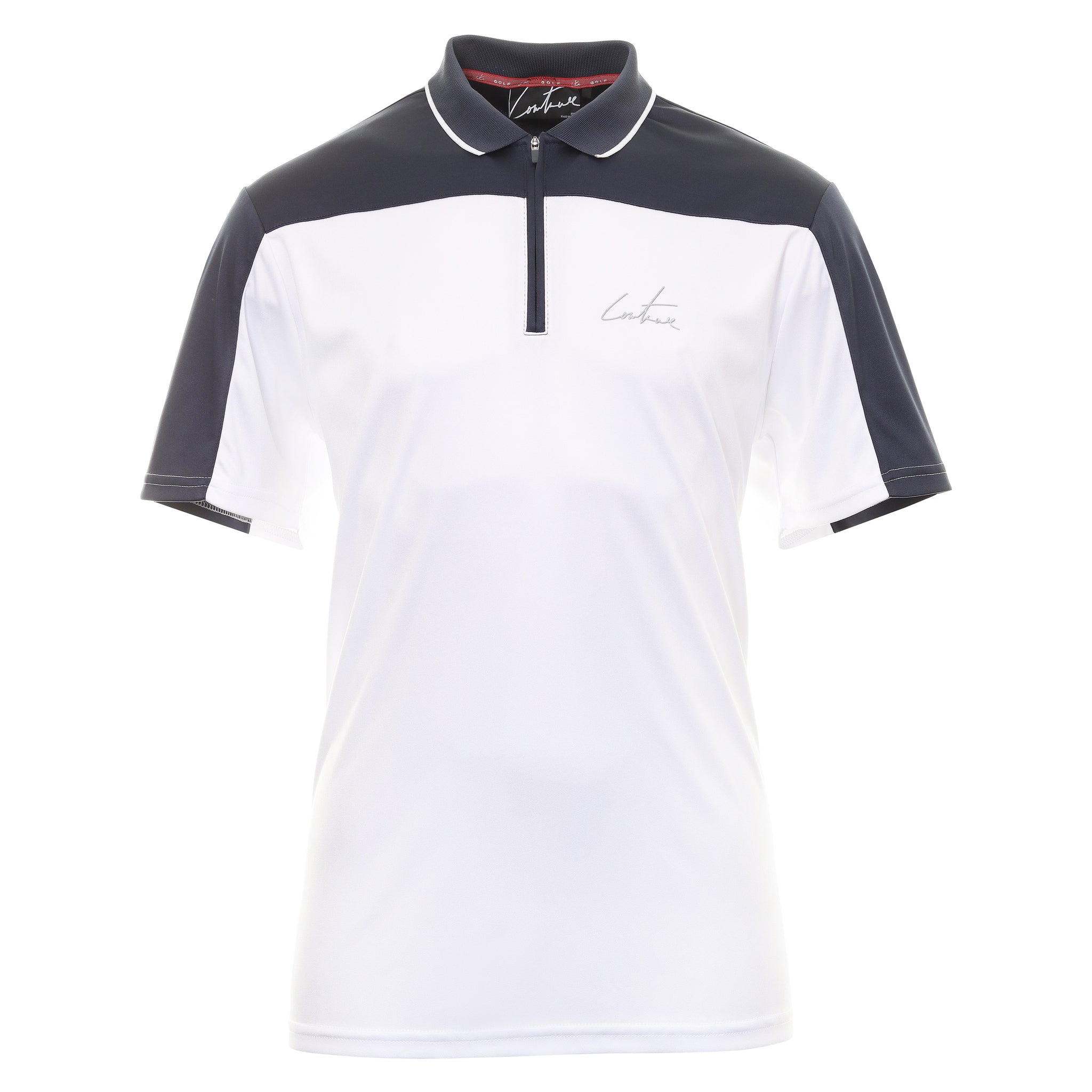 Couture Club Golf Panelled 1/4 Shirt