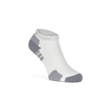 Ecco Tour Lite No Show Golf Socks White/Wild Dove 90814
