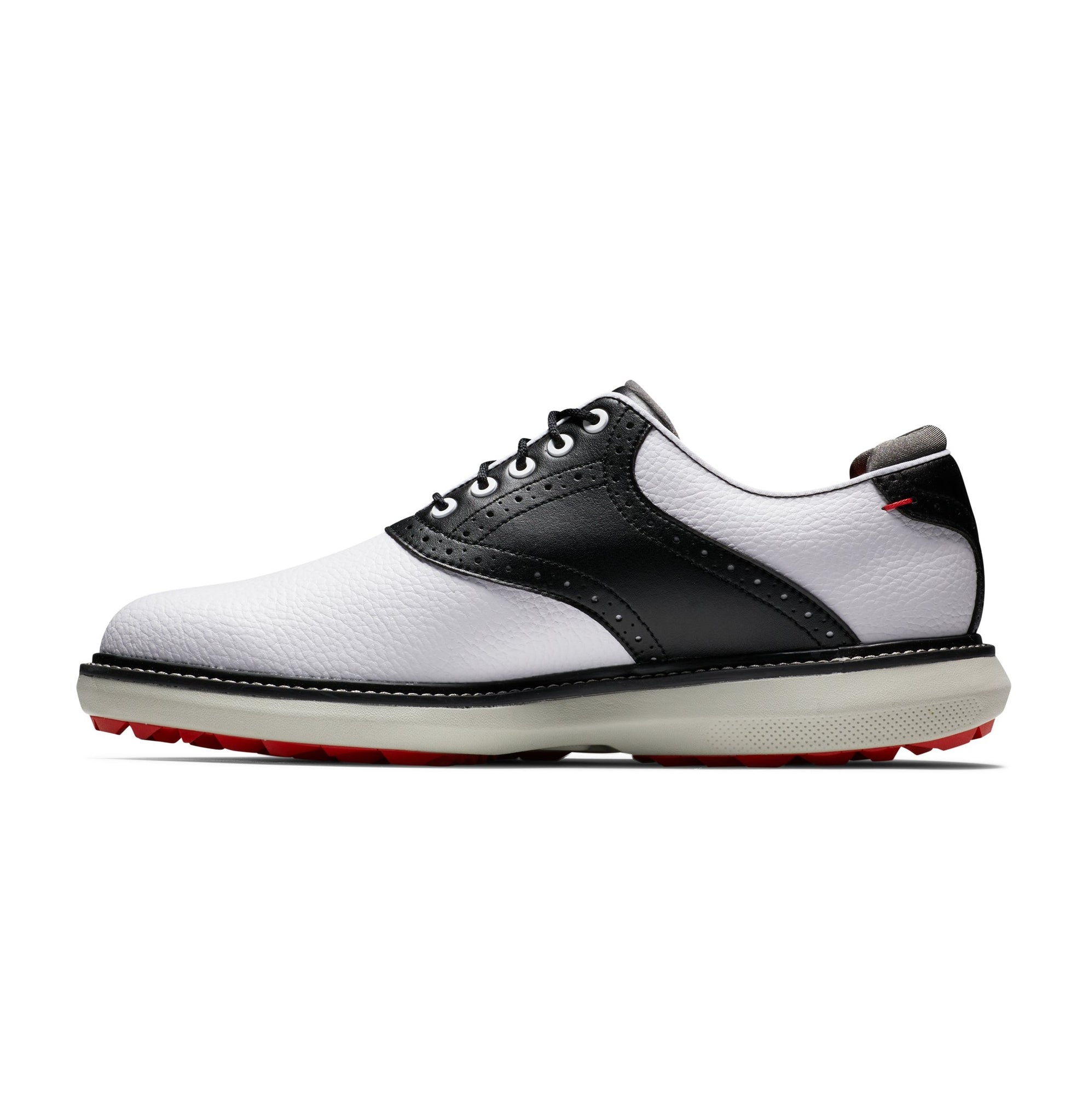FootJoy FJ Traditions Spikeless Golf Shoes White/Black/Grey