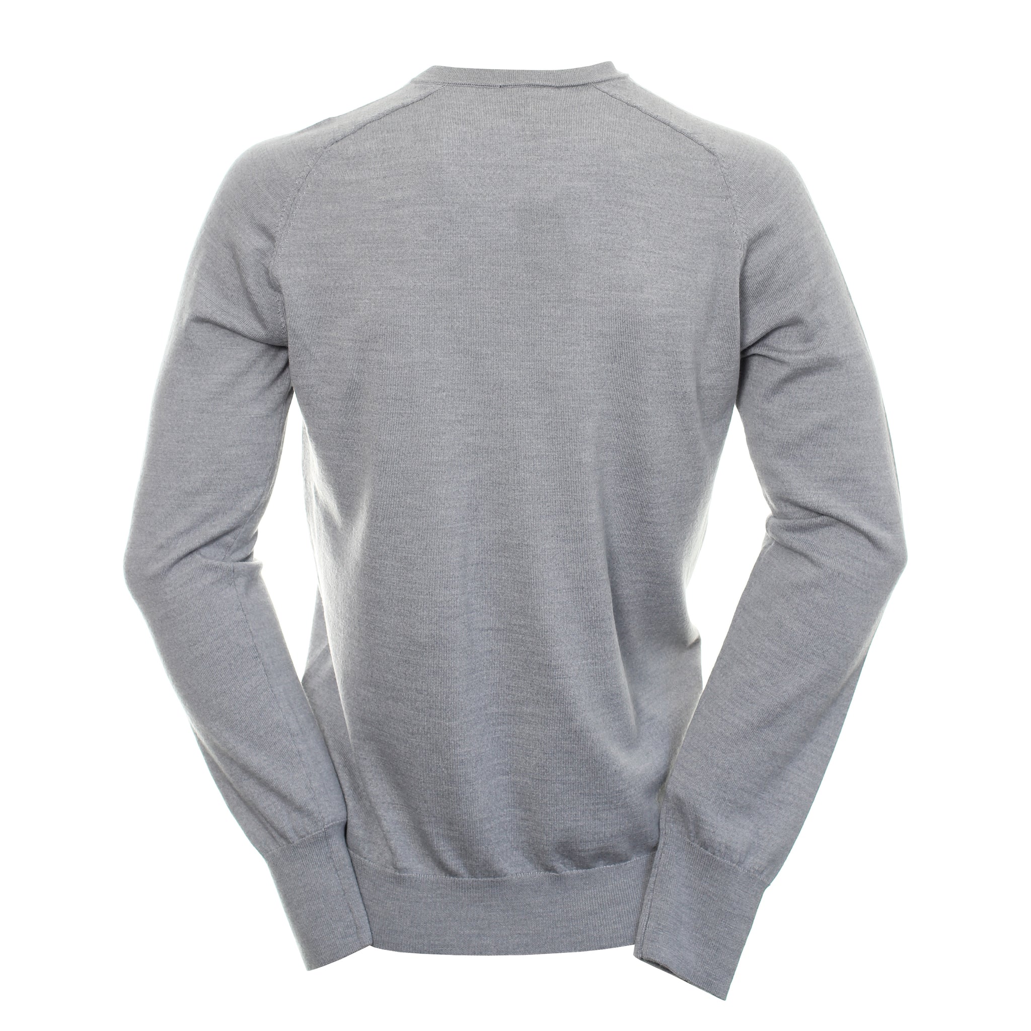 Galvin Green Carl V-Neck Sweater Grey Melange 9112