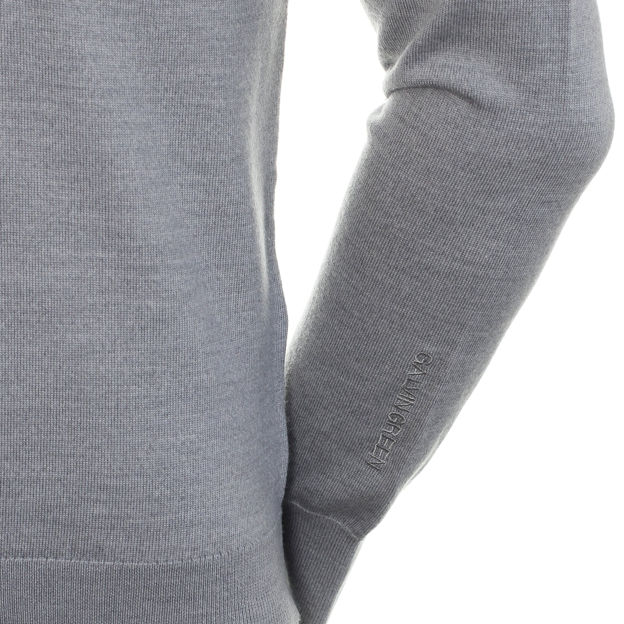 Galvin Green Carl V-Neck Sweater Grey Melange 9112