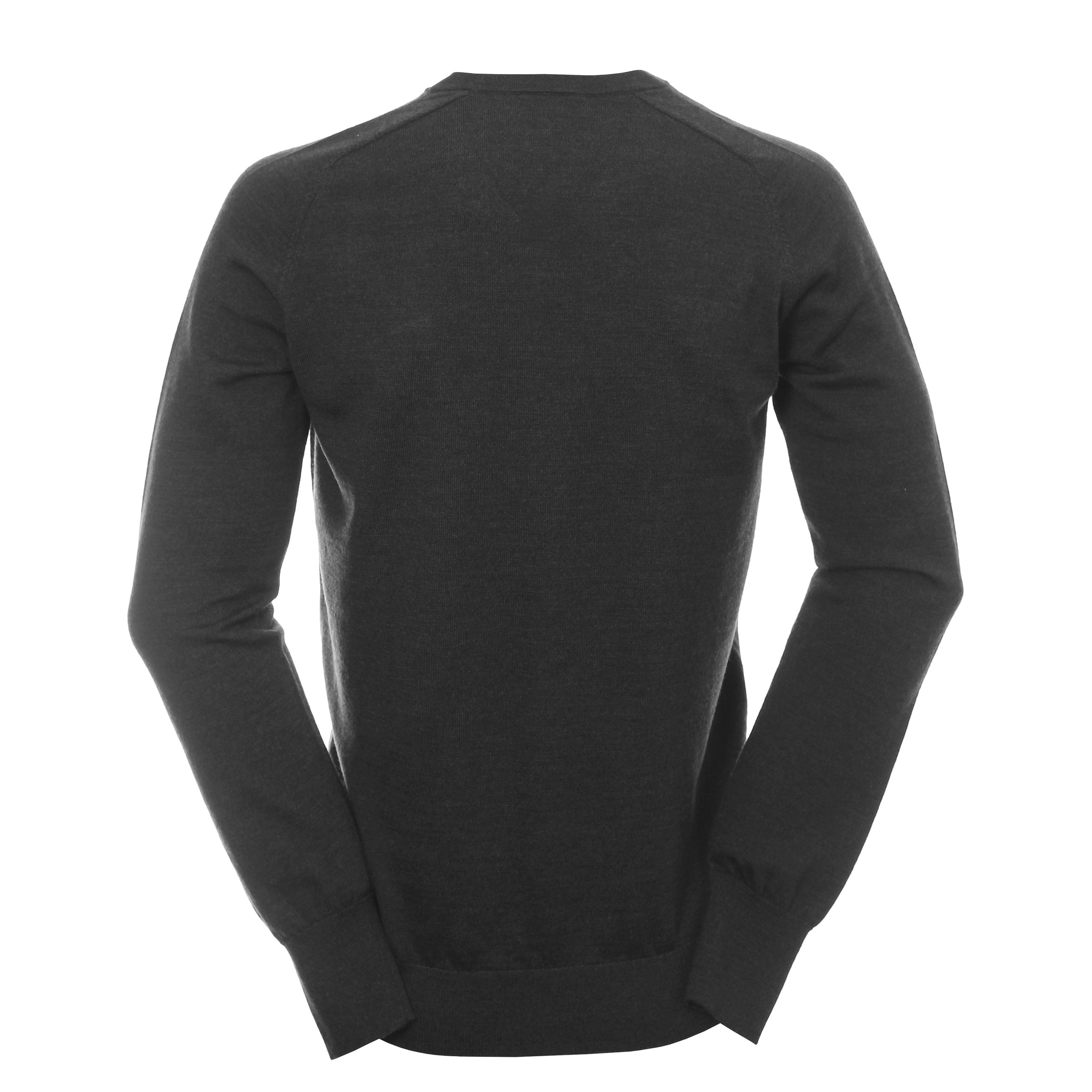 Galvin Green Carl V-Neck Sweater Black Melange 9089
