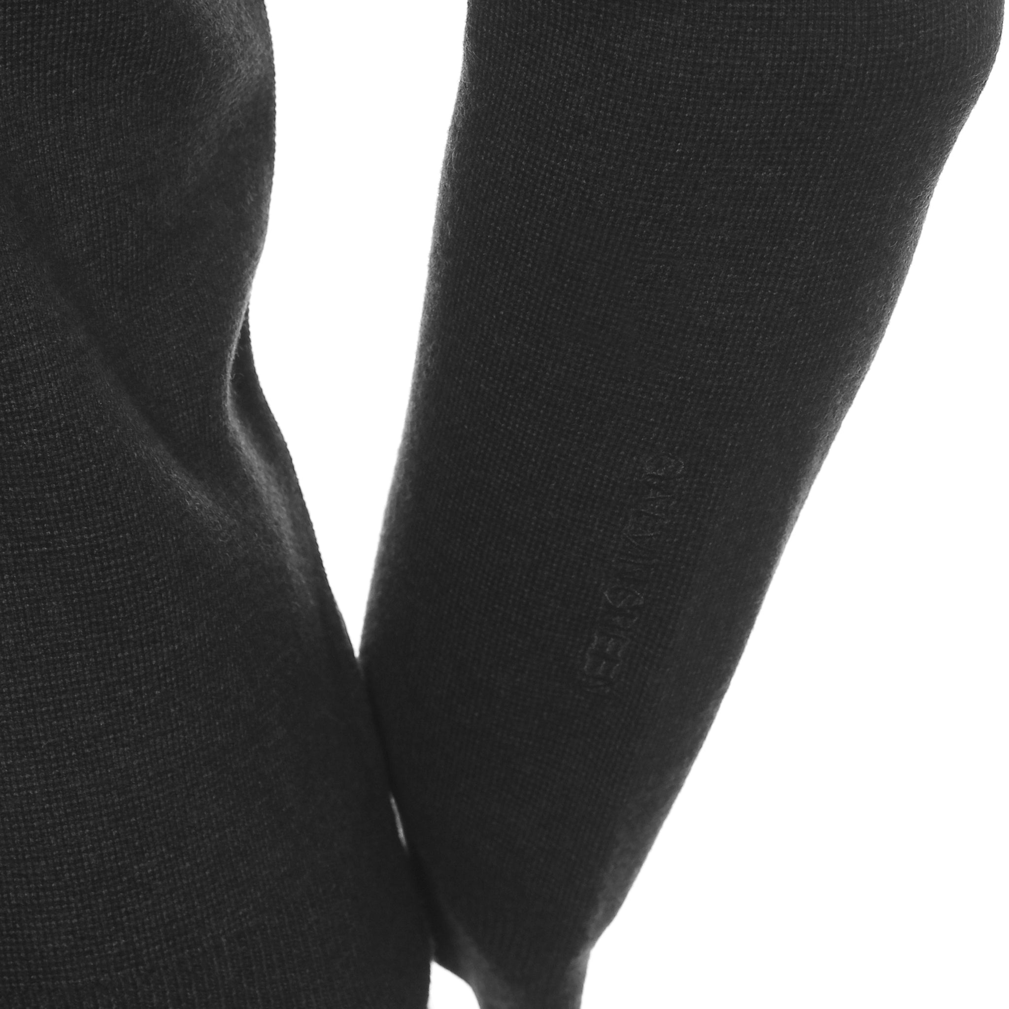 Galvin Green Carl V-Neck Sweater Black Melange 9089