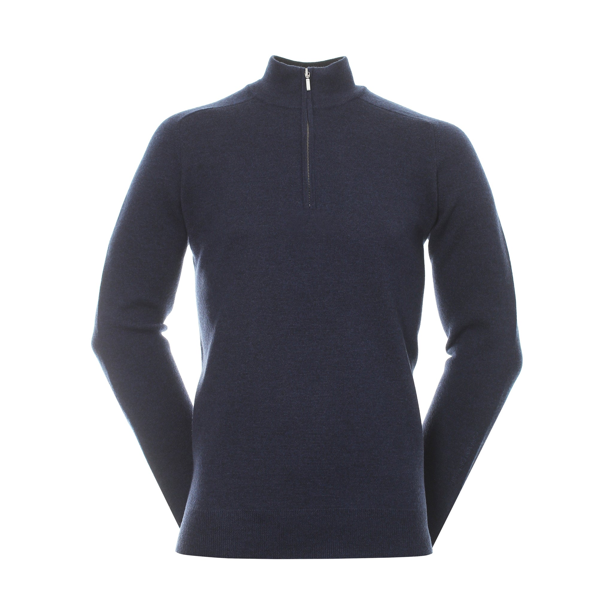 Galvin Green Chester Half Zip Sweater Navy Melange 9111