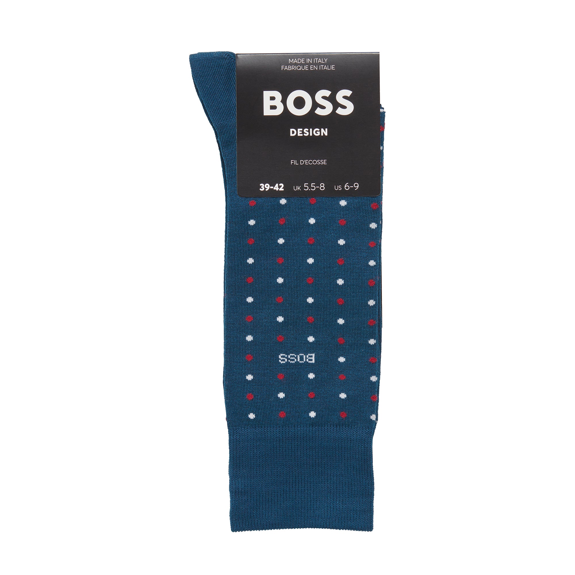 BOSS 2 Pair Mini Pattern Crew Socks