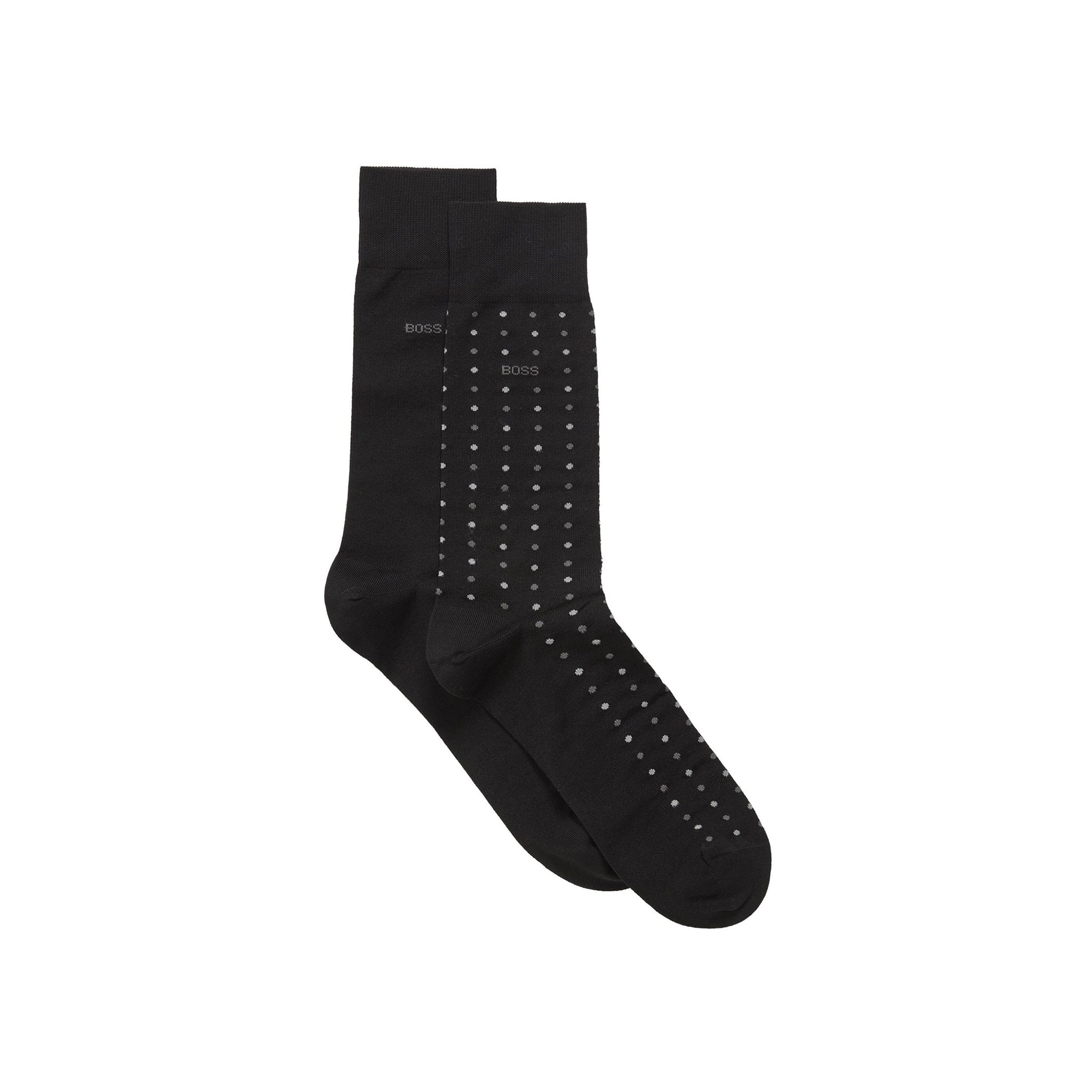 BOSS 2 Pair Mini Pattern Crew Socks