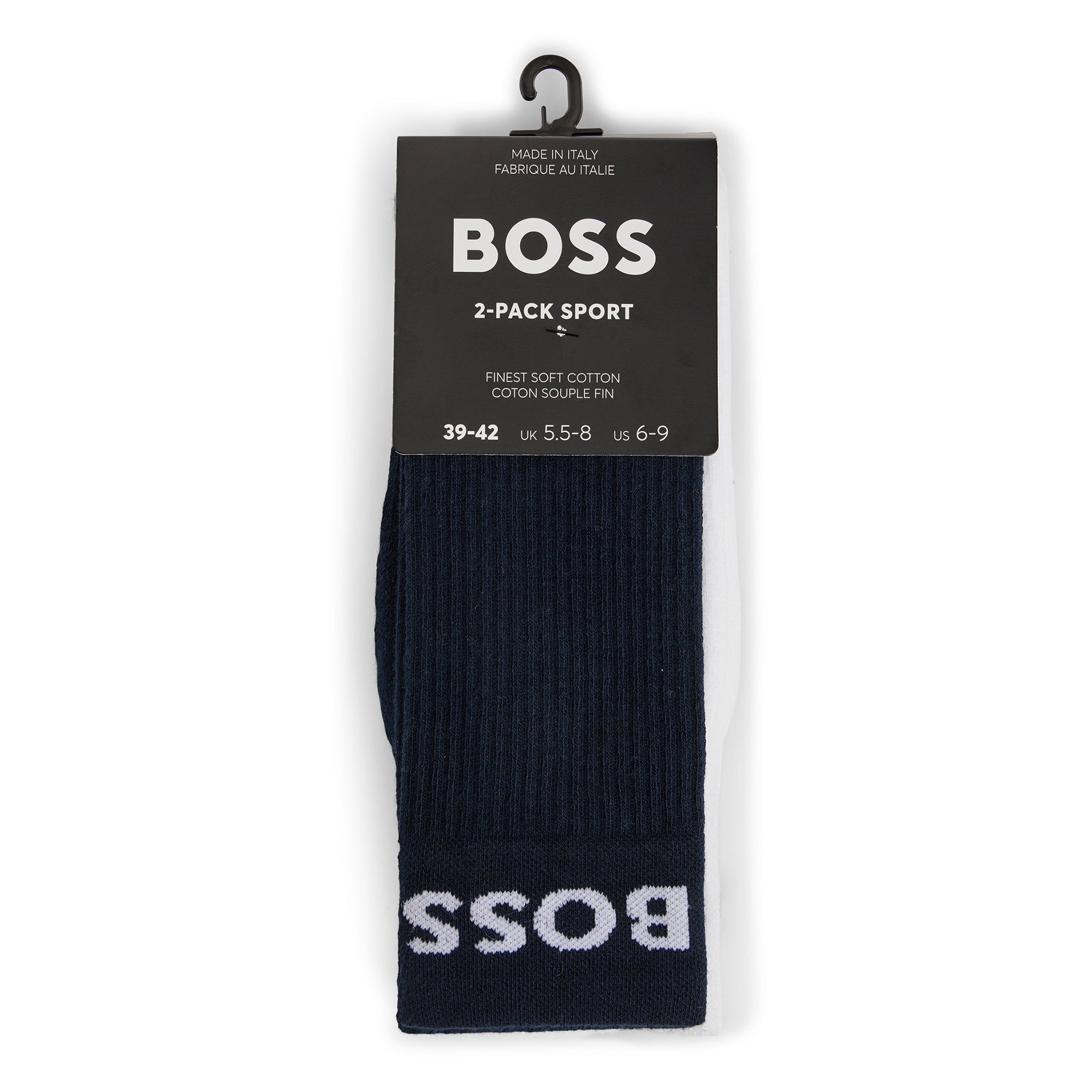 BOSS 2 Pair Sport Crew Socks Dark Blue 401