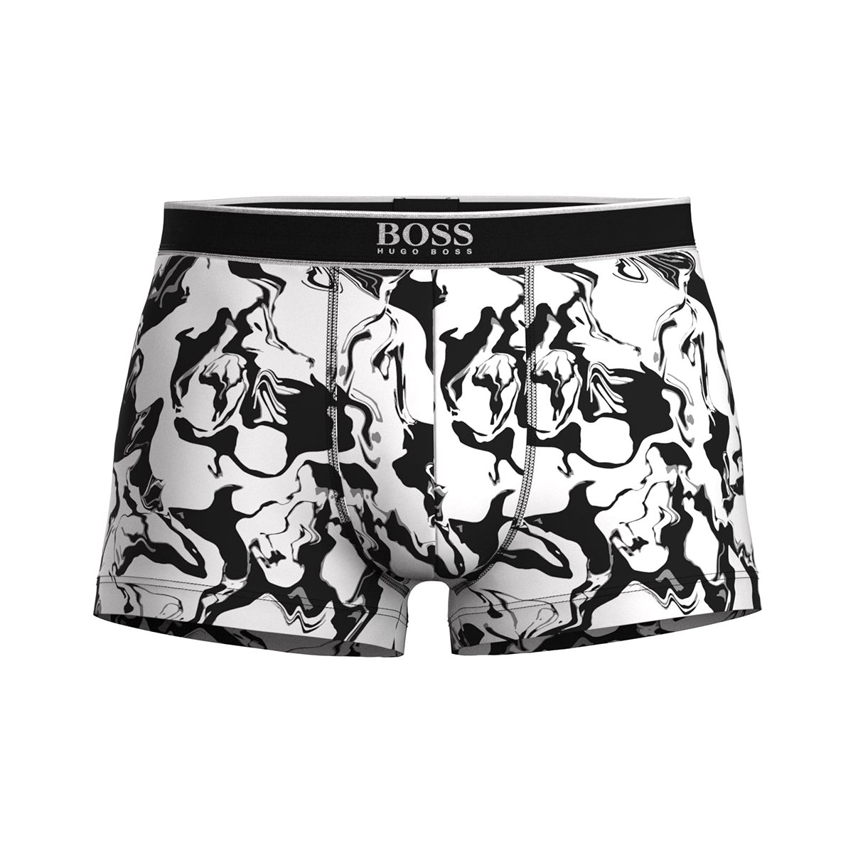 BOSS Cotton Stretch Trunk 24 Print 50463016 White 003 | Function18 ...