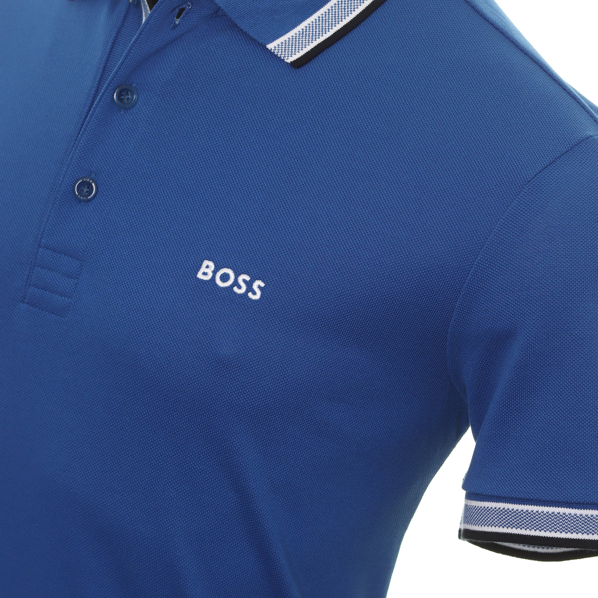 BOSS Paddy Polo Shirt Medium Blue 420