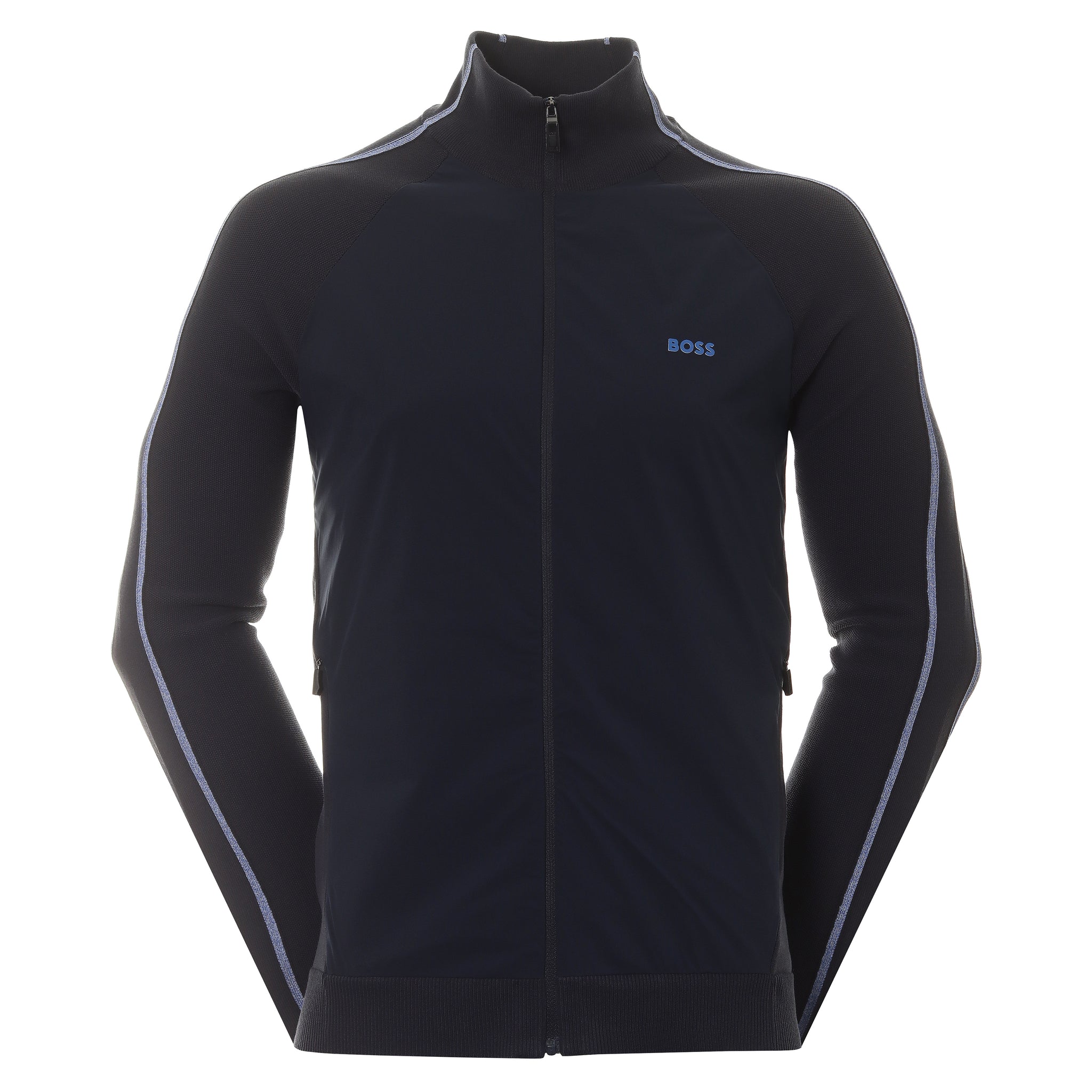 BOSS Zaflik Full Zip Sweater 50482396 Dark Blue 402 Function18