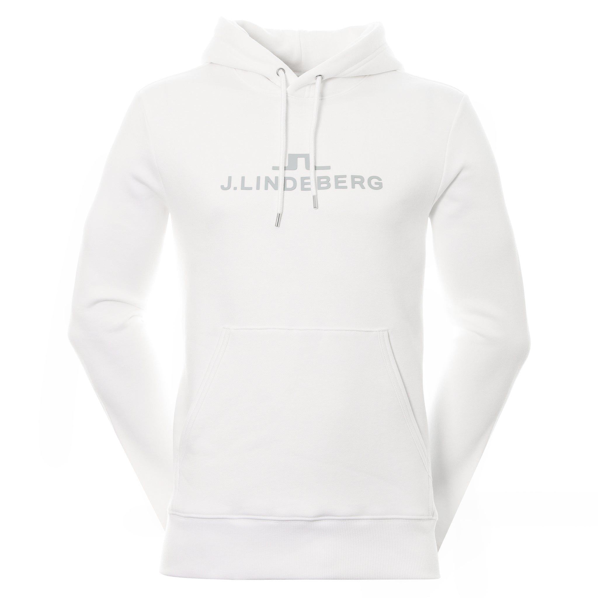 J.Lindeberg Alpha Cotton Fleece Hoodie AMJS07672 White 0000 ...