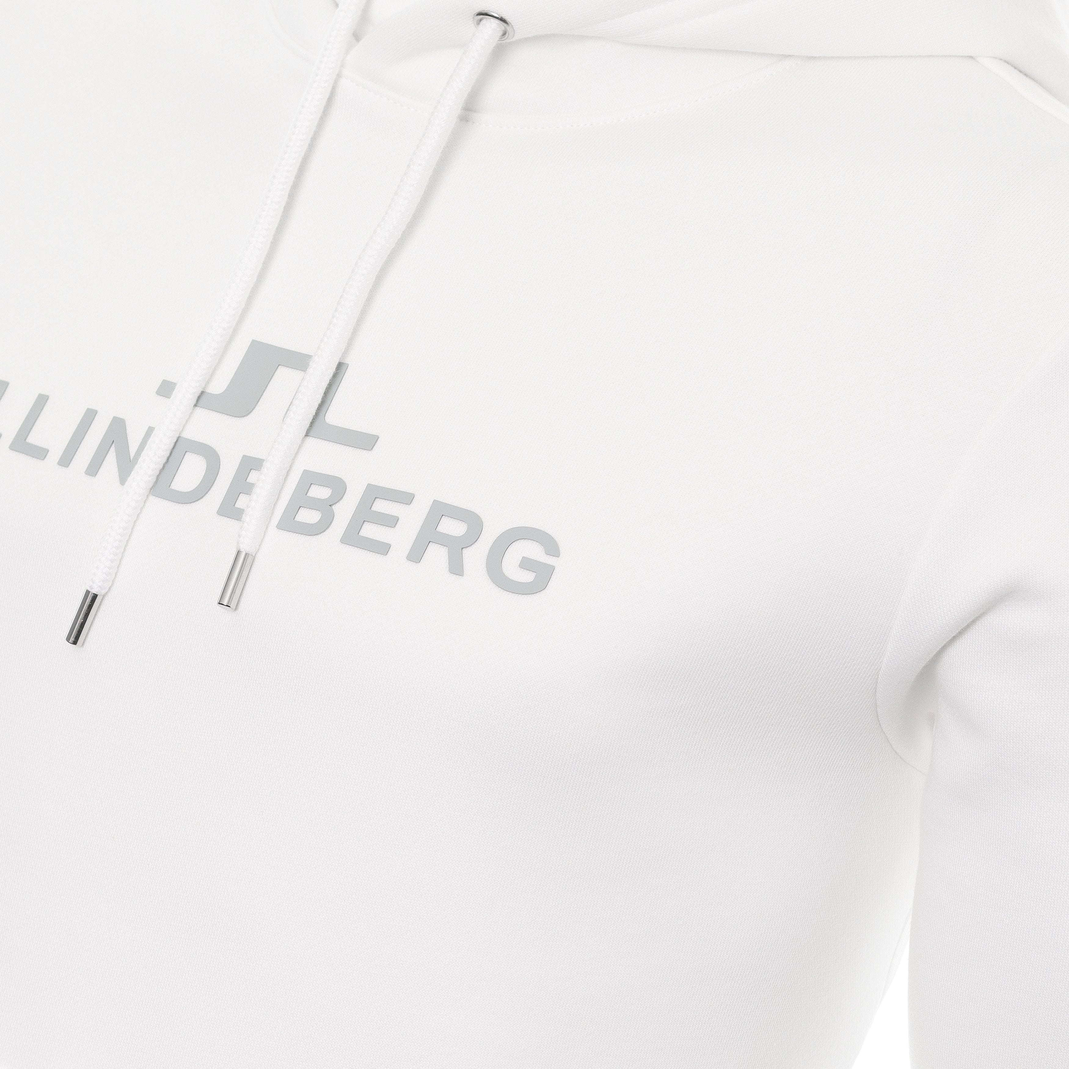J.Lindeberg Alpha Cotton Fleece Hoodie AMJS07672 White 0000