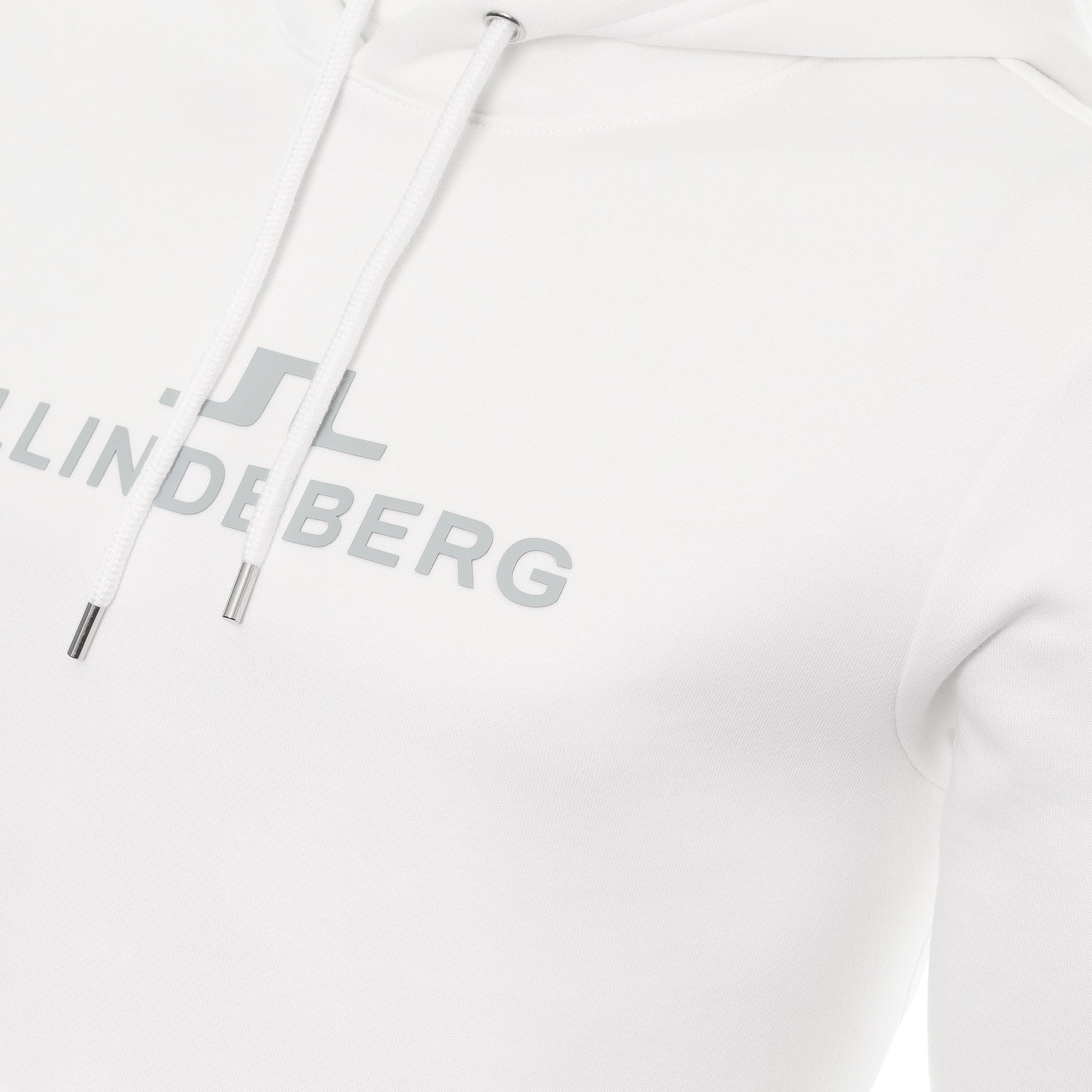 J.Lindeberg Alpha Cotton Fleece Hoodie AMJS07672 White 0000