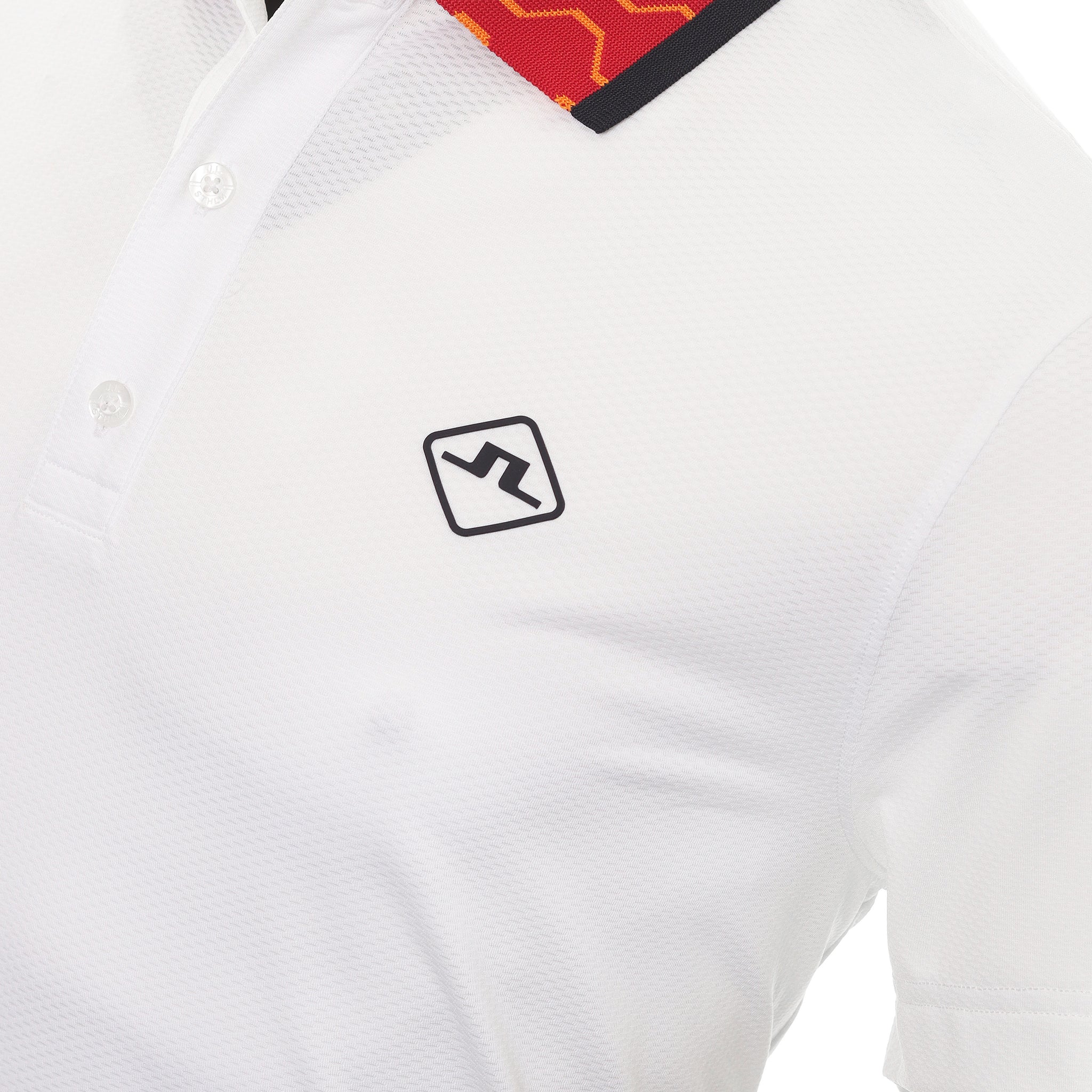 J.Lindeberg Golf Glen Polo Shirt GMJT07614 White 0000 & Function18