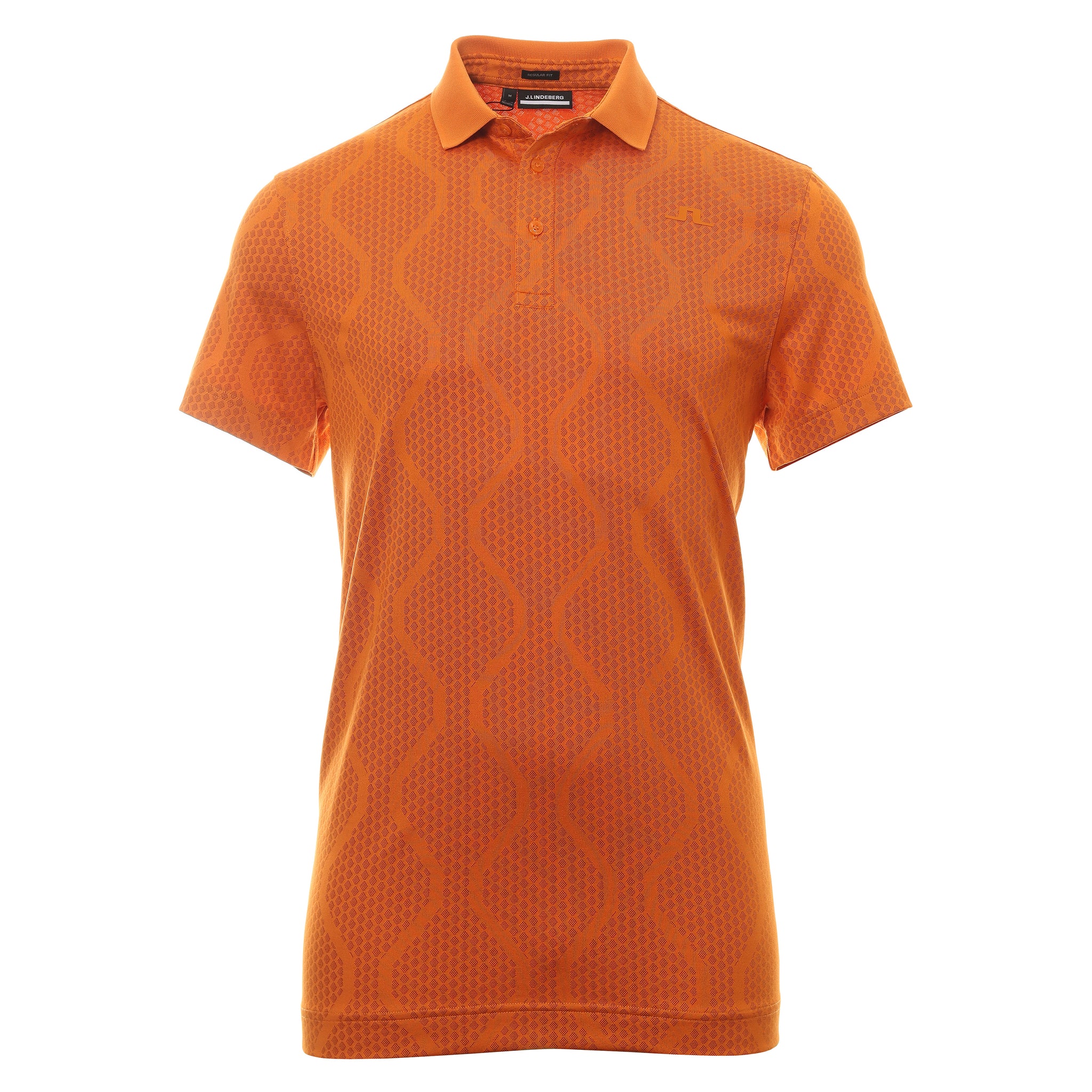 J.Lindeberg Golf Mat Polo Shirt GMJT07756 Russet Orange I068 ...