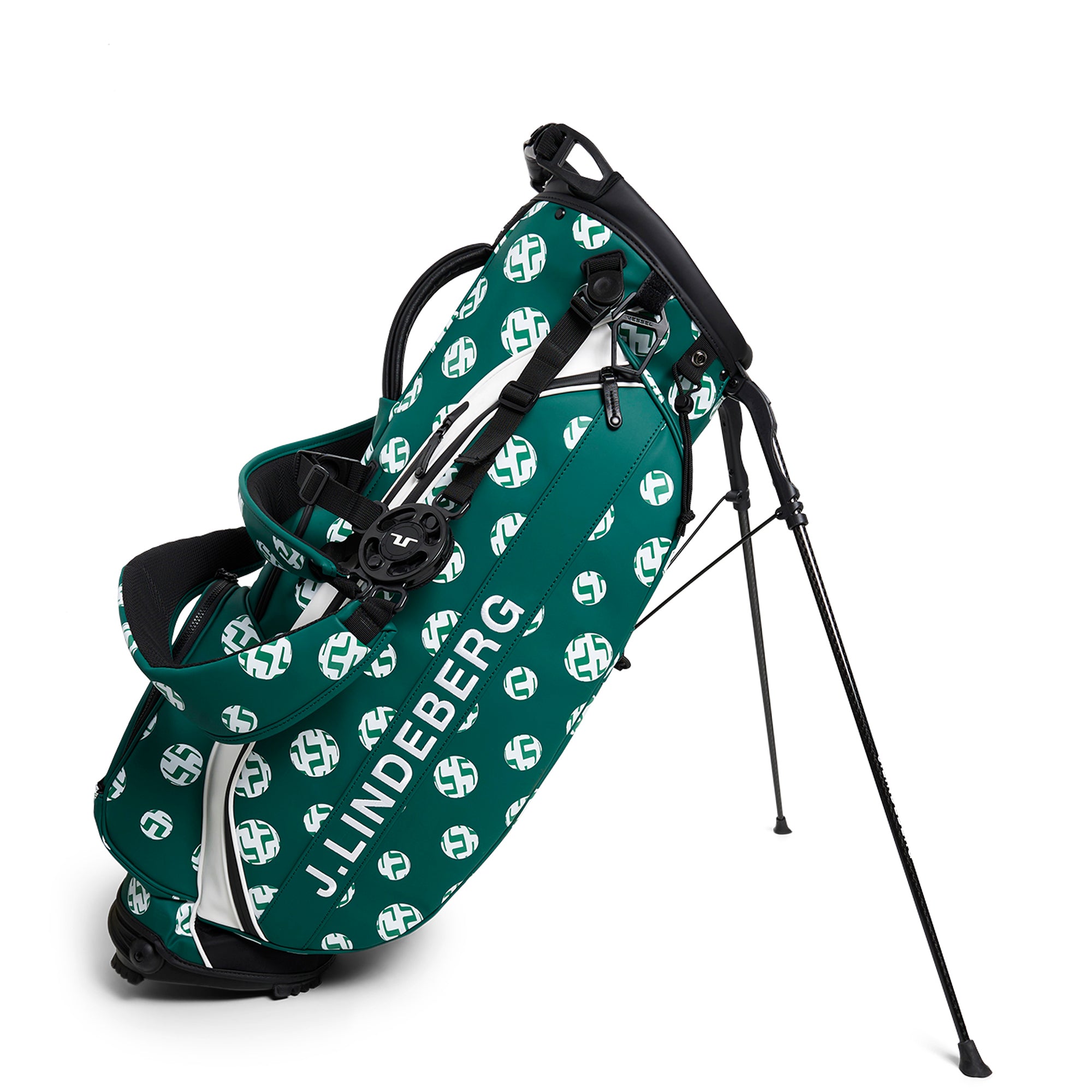 J.Lindeberg Golf Play ST Stand Bag GMAC08061 Rain Forest Sphere Dot