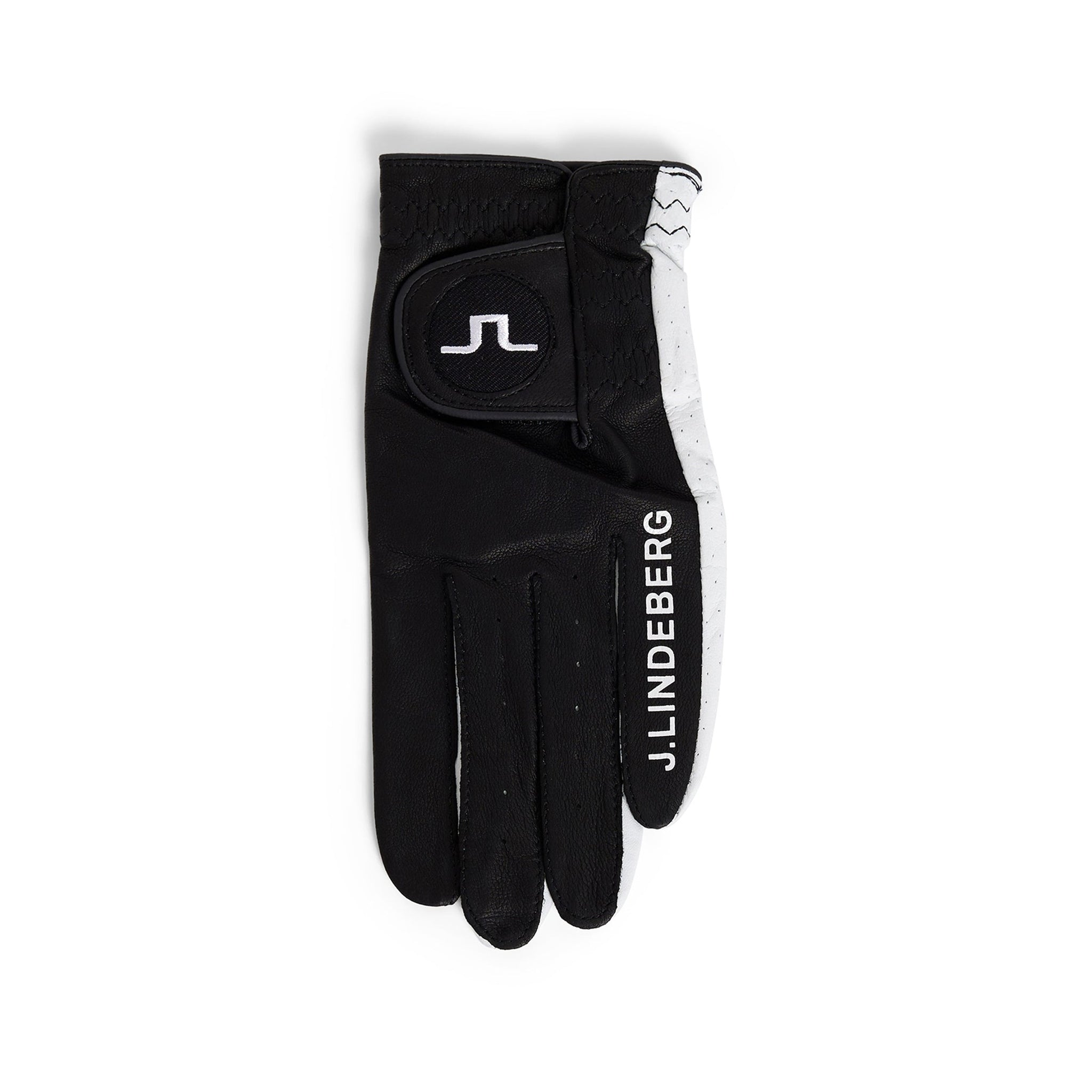J.Lindeberg Golf Ron Leather Glove MLH Black 9999