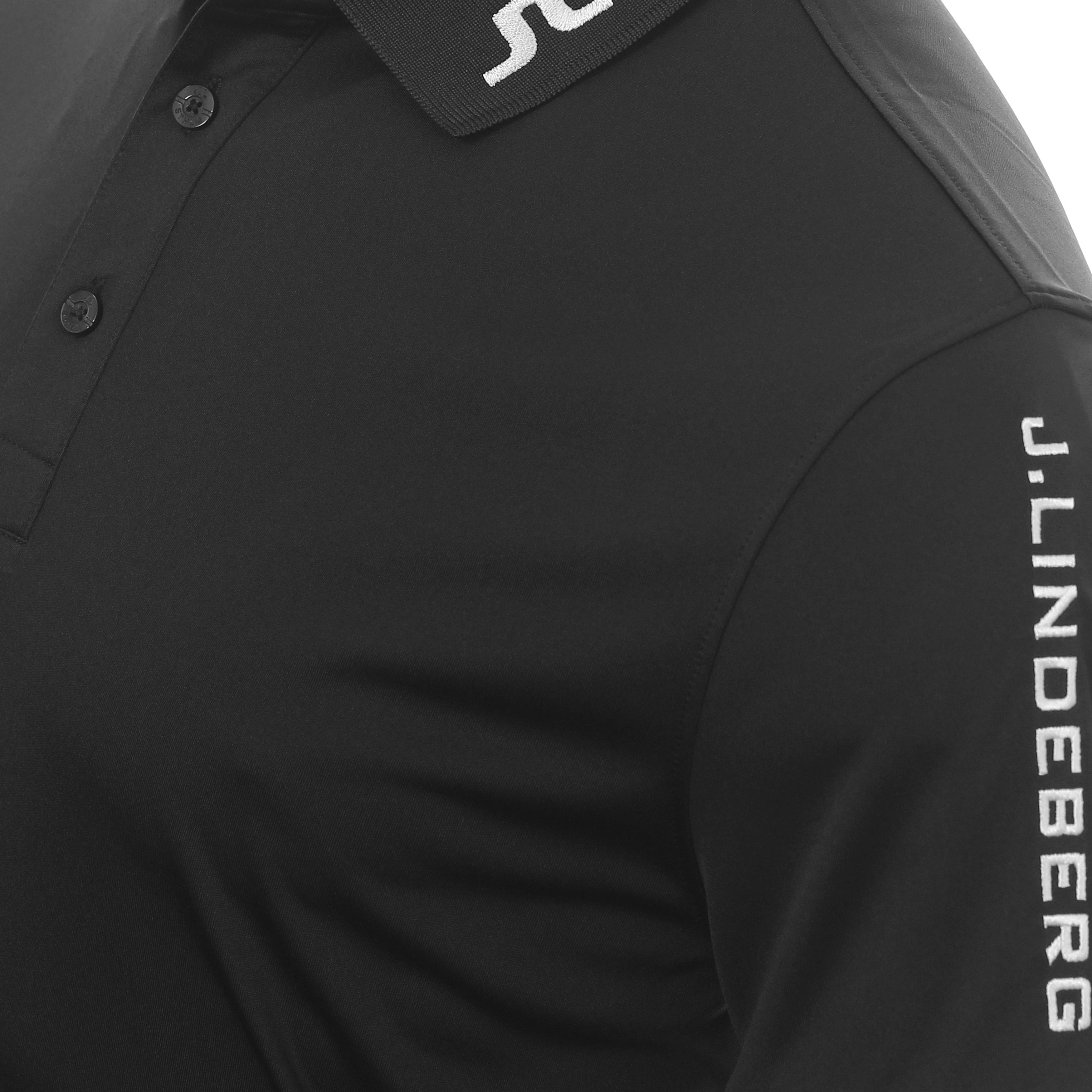 J.Lindeberg Golf Tour Tech Polo Shirt GMJT06337 Black 9999 Function18
