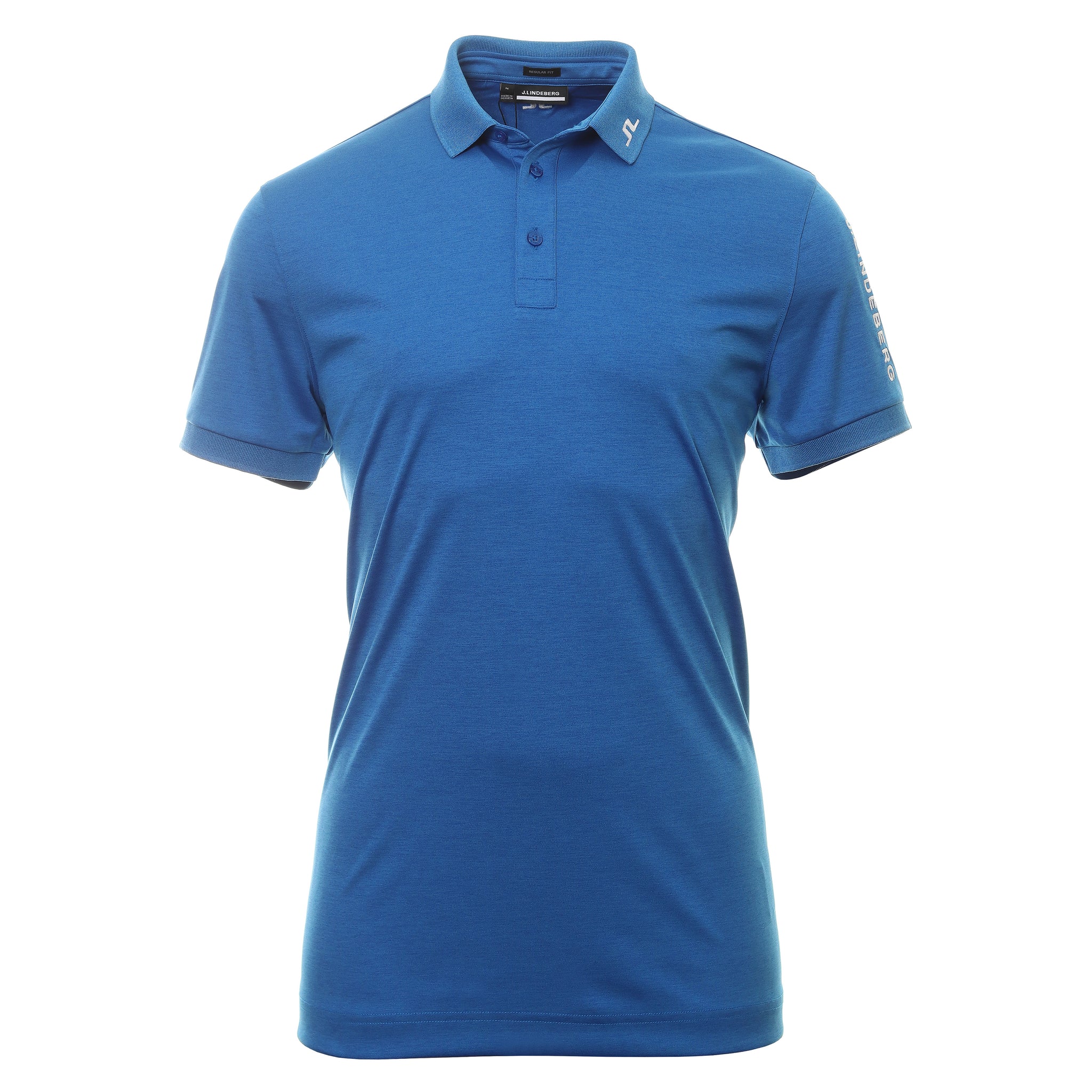 J.Lindeberg Golf Tour Tech Polo Shirt GMJT07642 Lapis Blue Melange O478 ...
