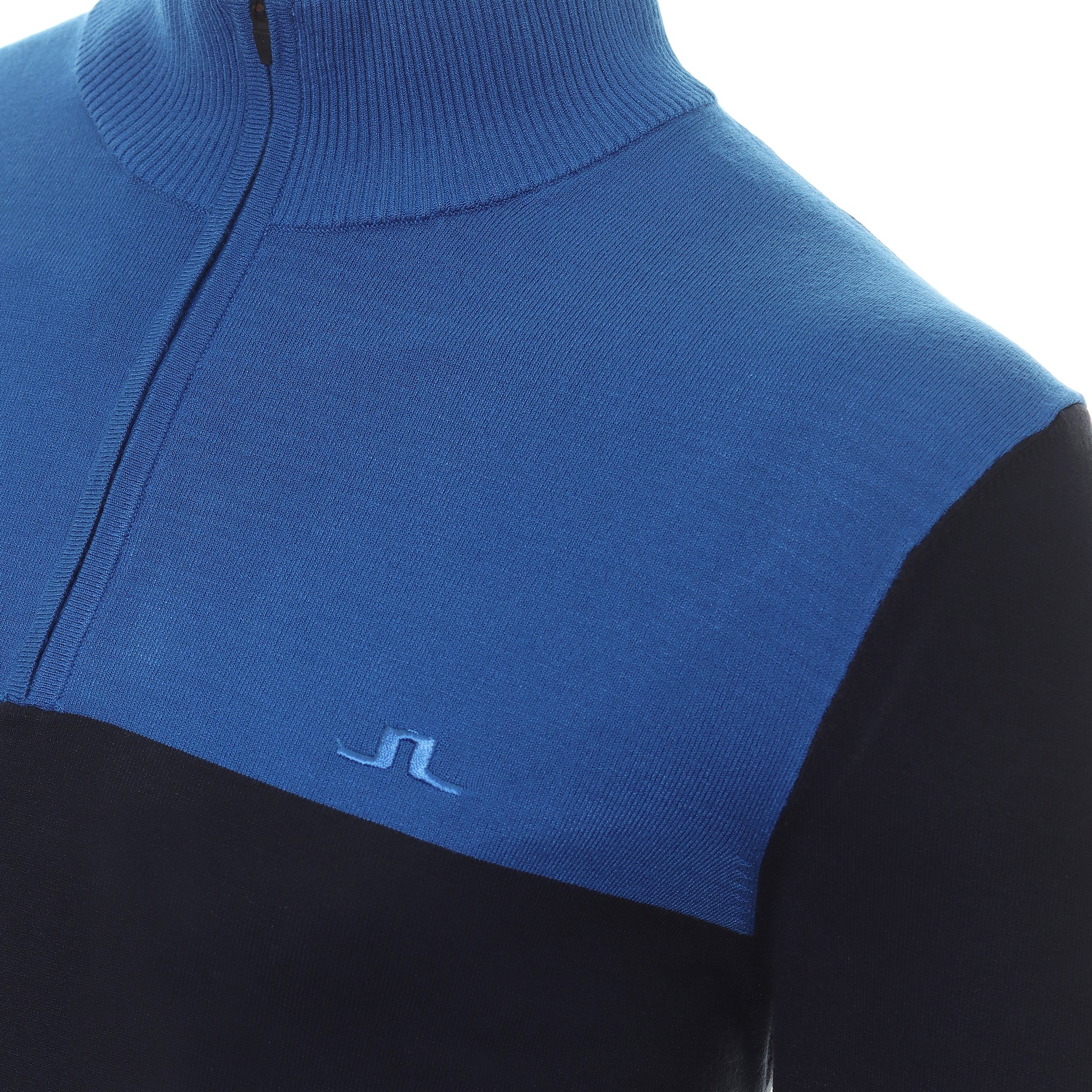 J.Lindeberg Jeff Knitted 1/4 Zip Sweater AMKW08141 JL Navy 6855