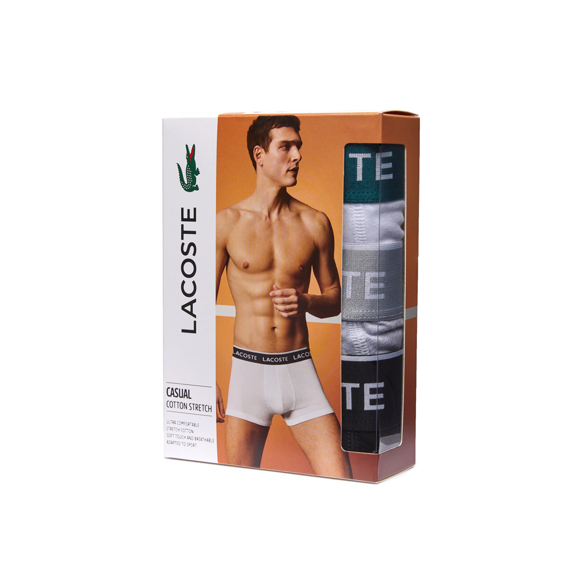 Lacoste Cotton Stretch Trunk 3-Pack