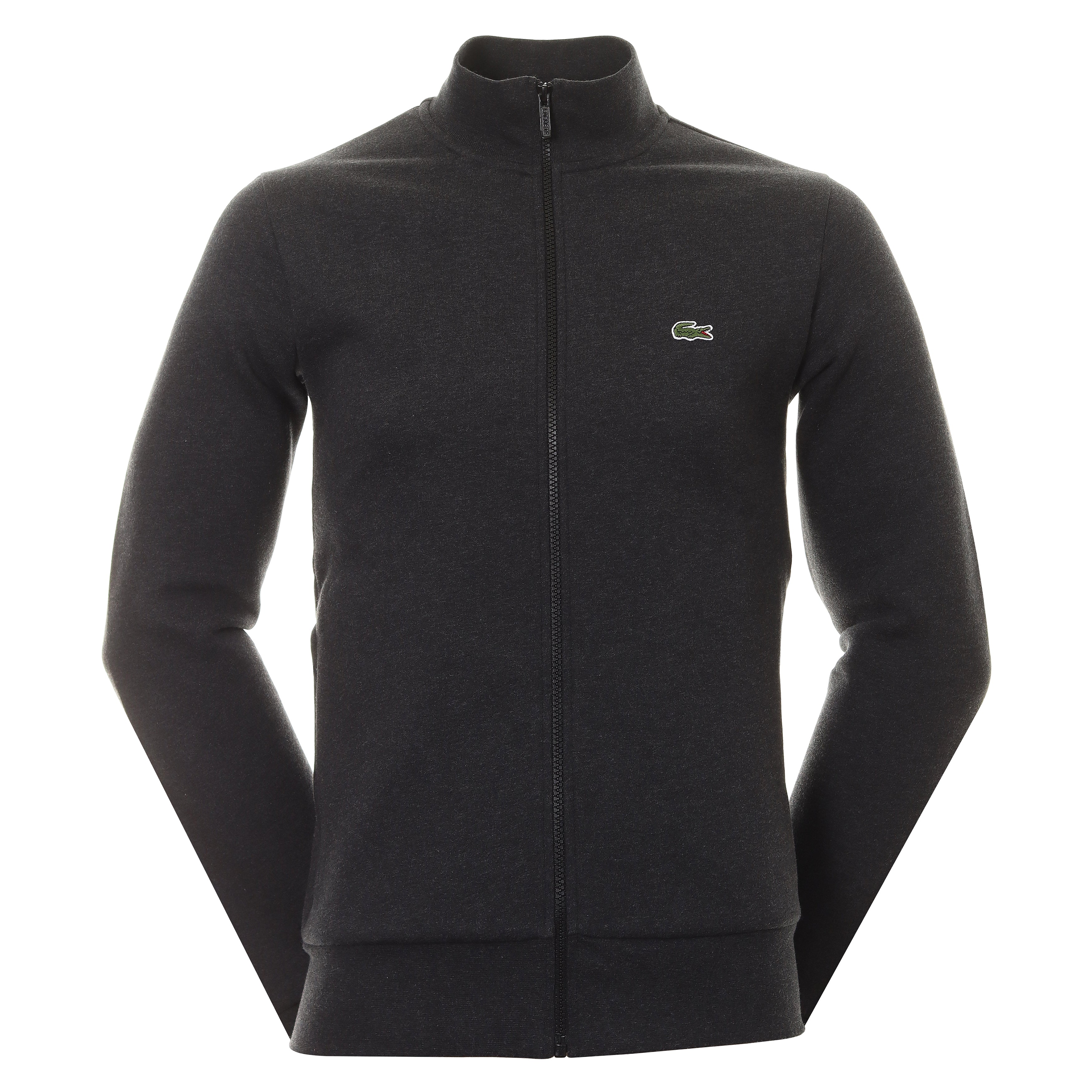 Lacoste Full Zip Fleece Sweater SH9622 Charcoal Marl EL6 | Function18