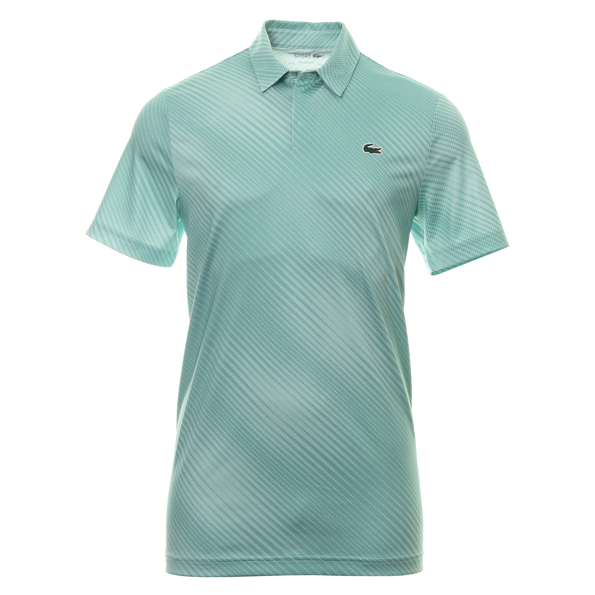 Lacoste defile green gibbed polo Clearance